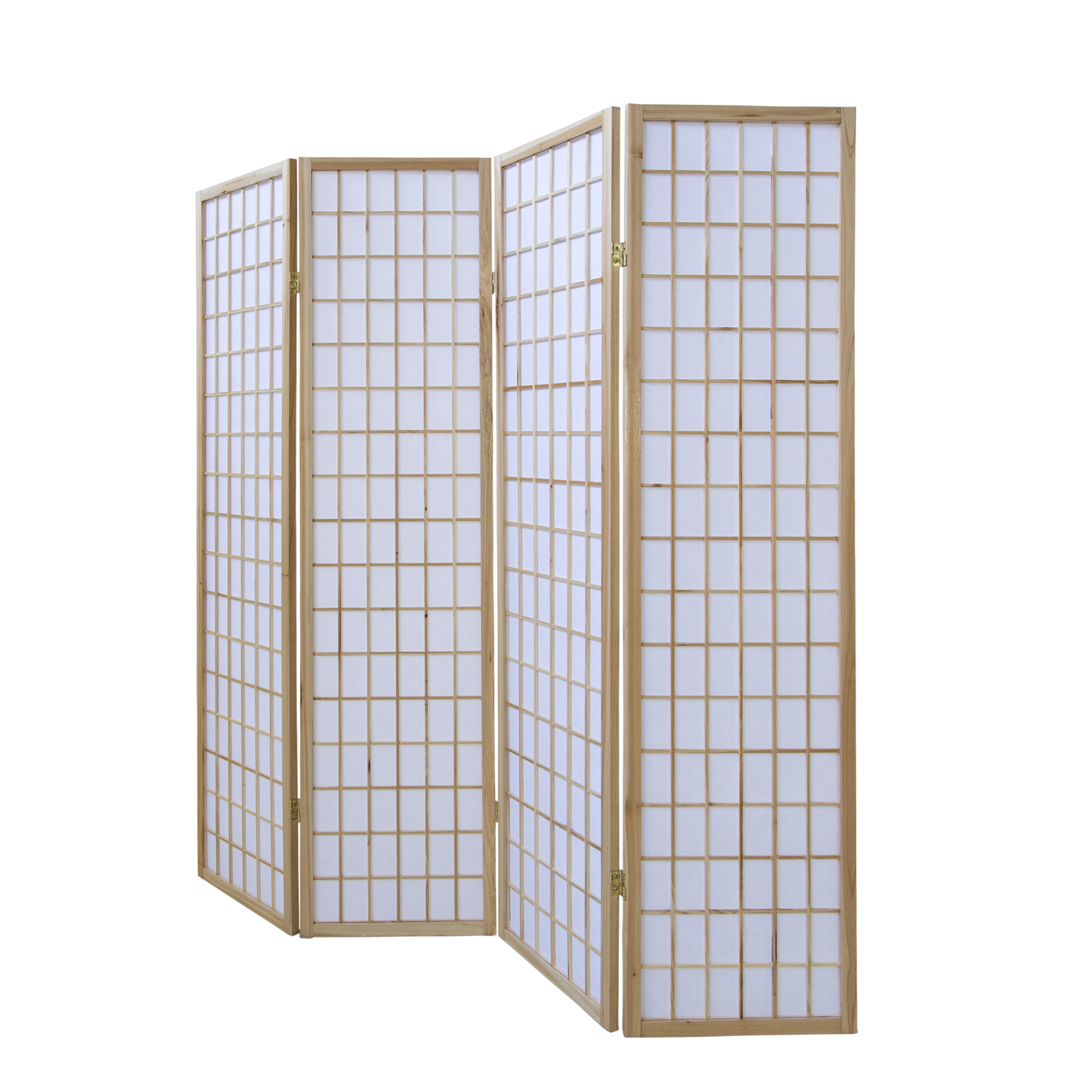 Paravent room divider 3 4 5 6 parts partition wall Shoji Foldable Natural