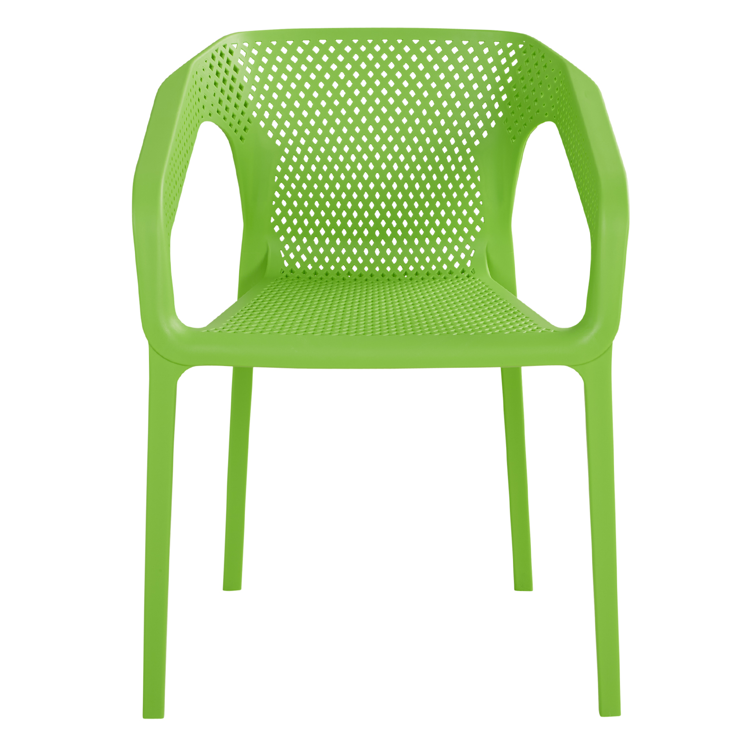 Set of 6 Garden chair with armrests Camping chairs Green Outdoor chairs Plastic Egg chair Lounger chairs Stacking chairs