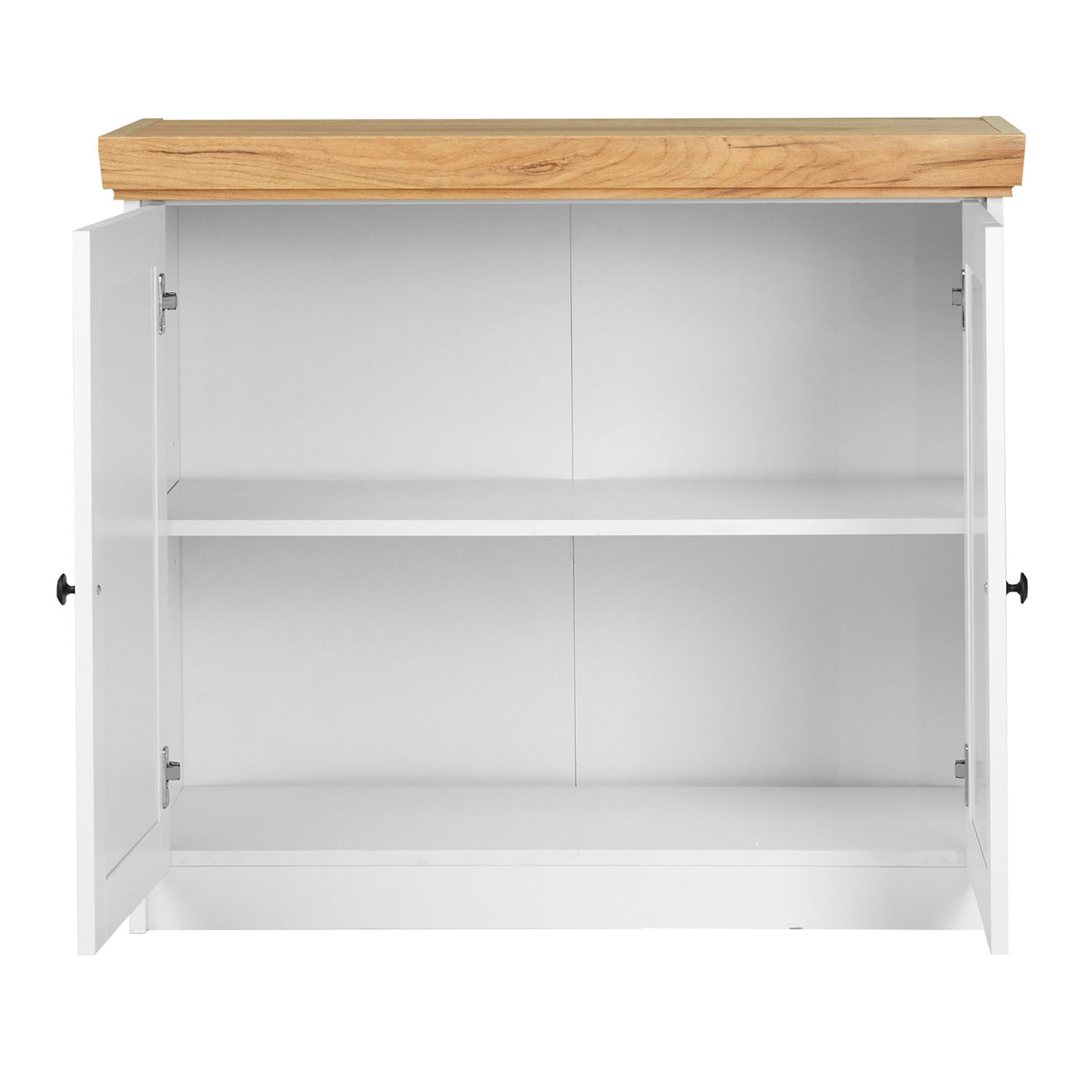 Chest of Drawers Sideboard Oak Matt White Wood Solid Cupboard Highboard