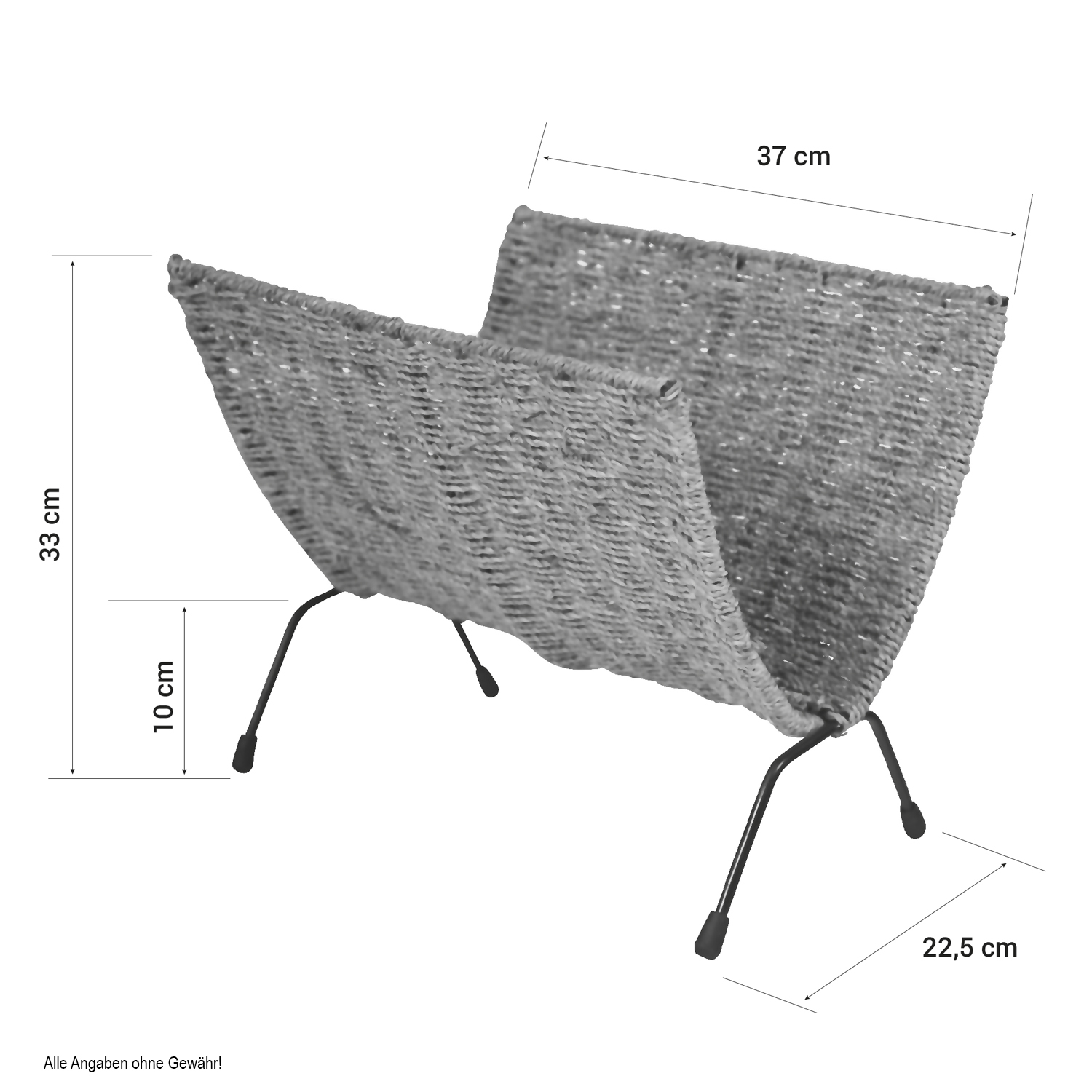 Newspaper stand magazine Holder Sea Grass