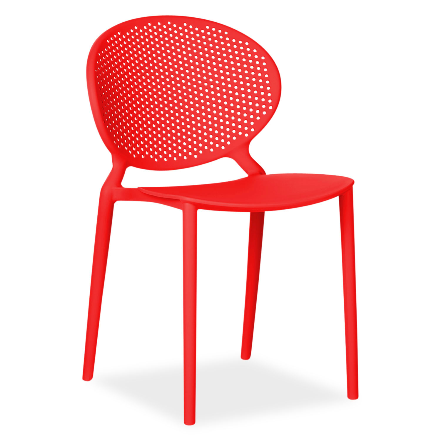 Modern Garden chair Set of 4 Camping chairs 5 different colours Outdoor chairs Plastic Stacking chairs Kitchen chairs