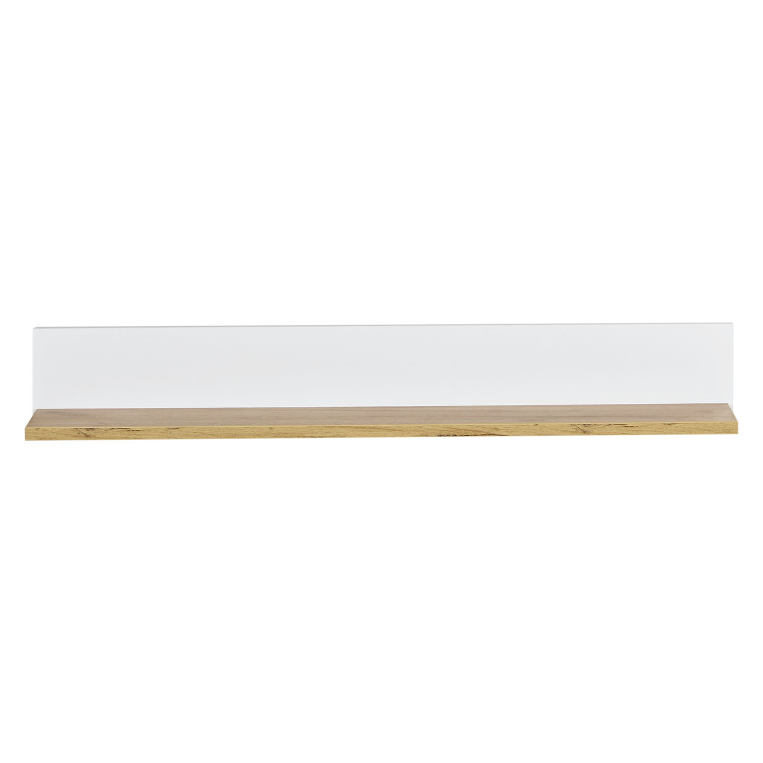 Shelf Wall Shelf 115 cm White Hanging Shelf Wood Natural Oak Kitchen Shelf Country Style