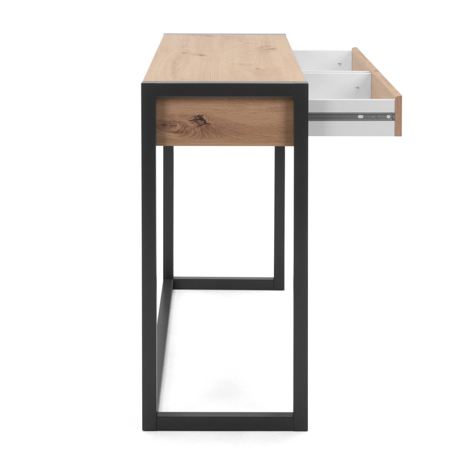 Console Table with 2 Drawers Hallway Furniture Desk Wood Industrial Style Storage