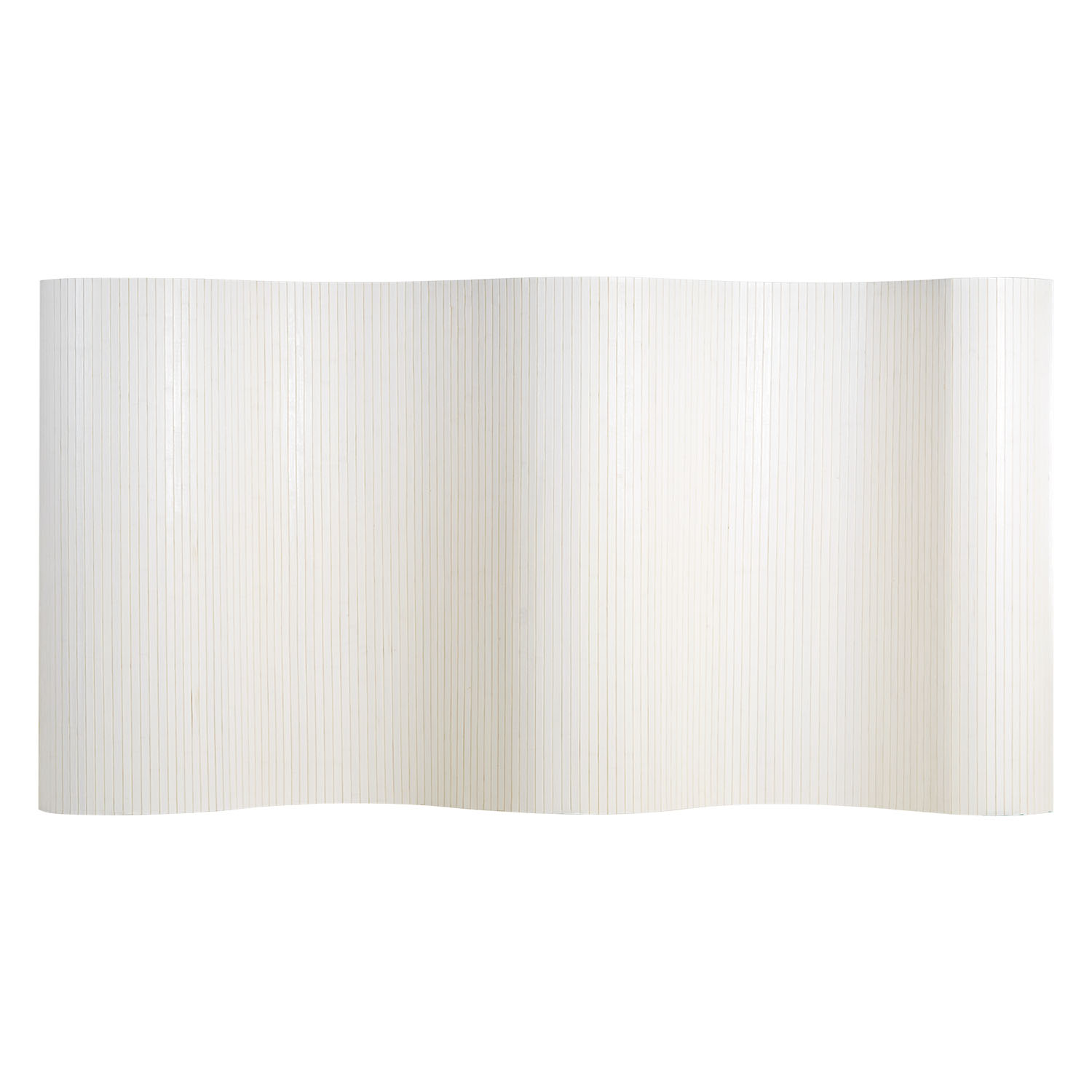 Paravent Bamboo Height 145 cm White | Room Divider | Partition Privacy Screen