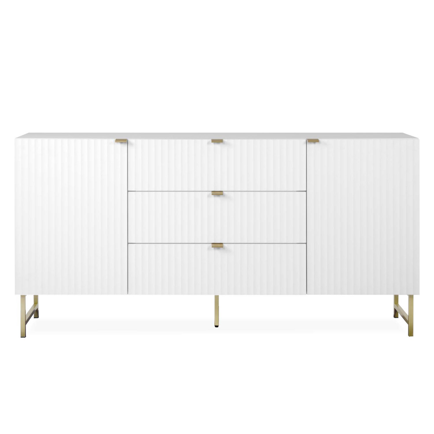 Sideboard Chest of Drawers White Cupboard Wood Living Room Cabinet