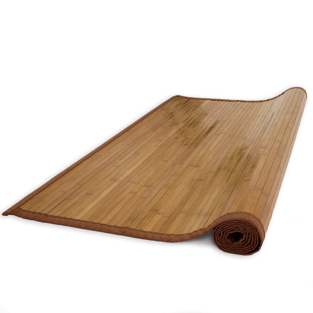 Bamboo carpet Rug 160 x 230 in brown