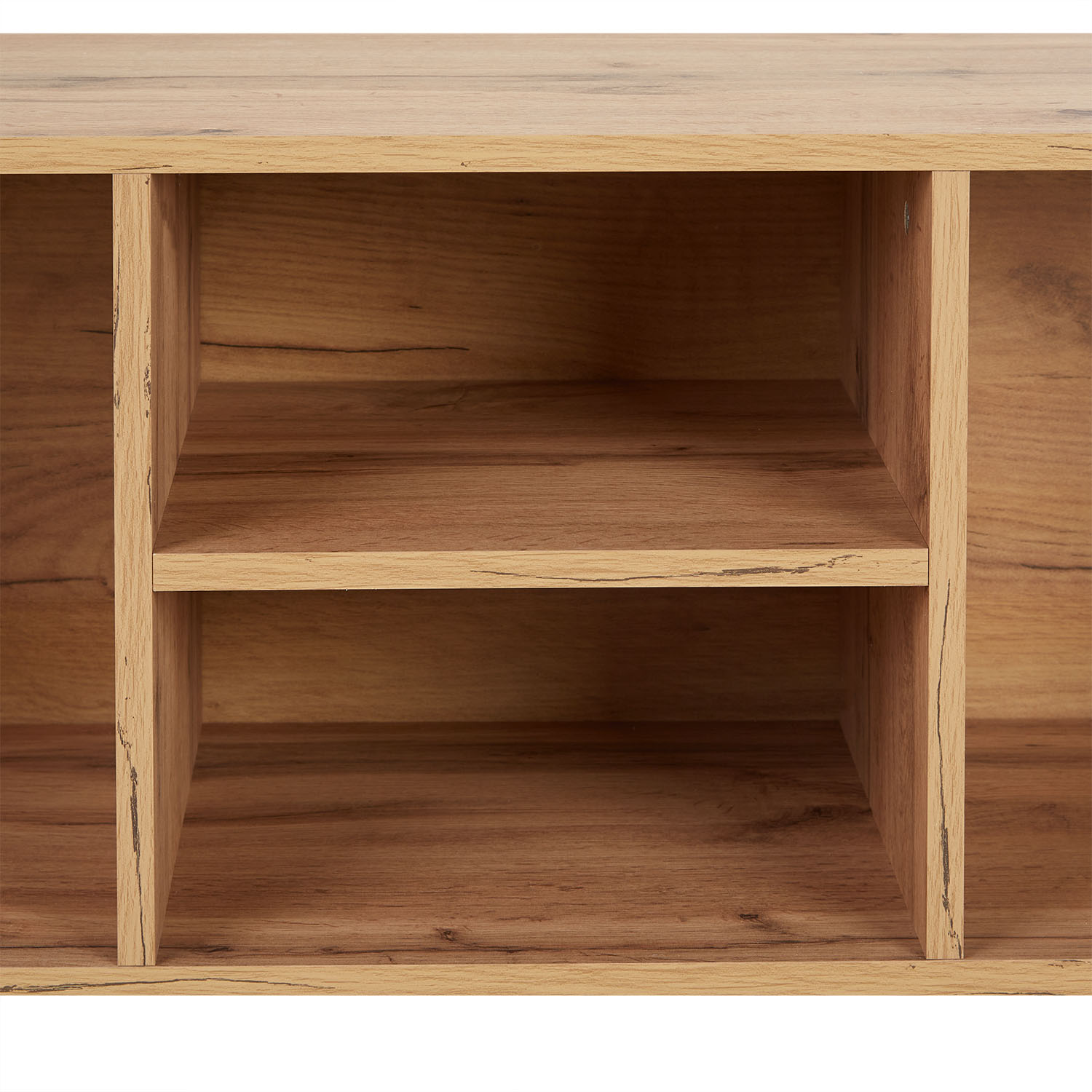 TV Board 140x35,5 cm Wood Oak TV Cabinet Lowboard Sideboard TV Bench Industrial Style