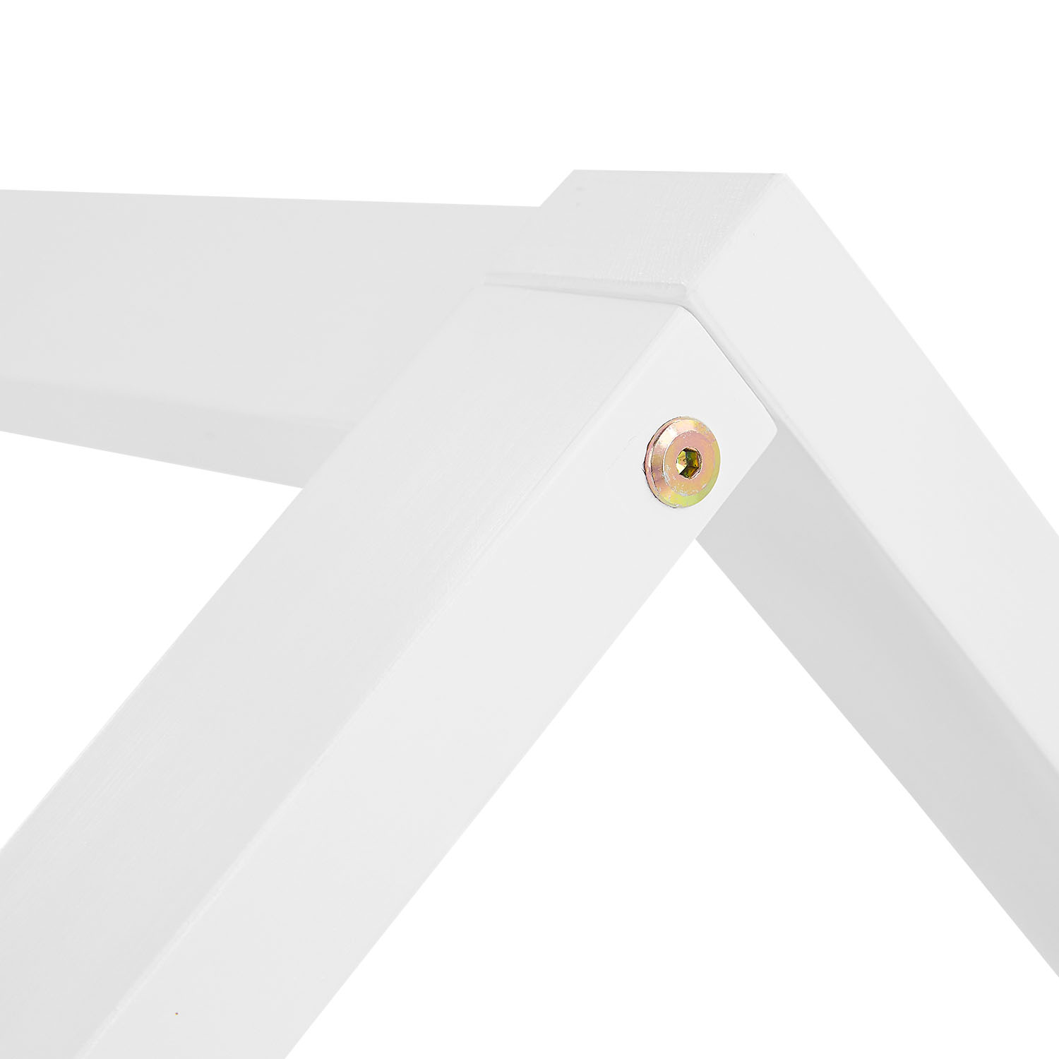 Children's Bed 90x200 cm White | House Bed with Fall Protection | Montessori | Single Bed | with Slatted Frame | Wood
