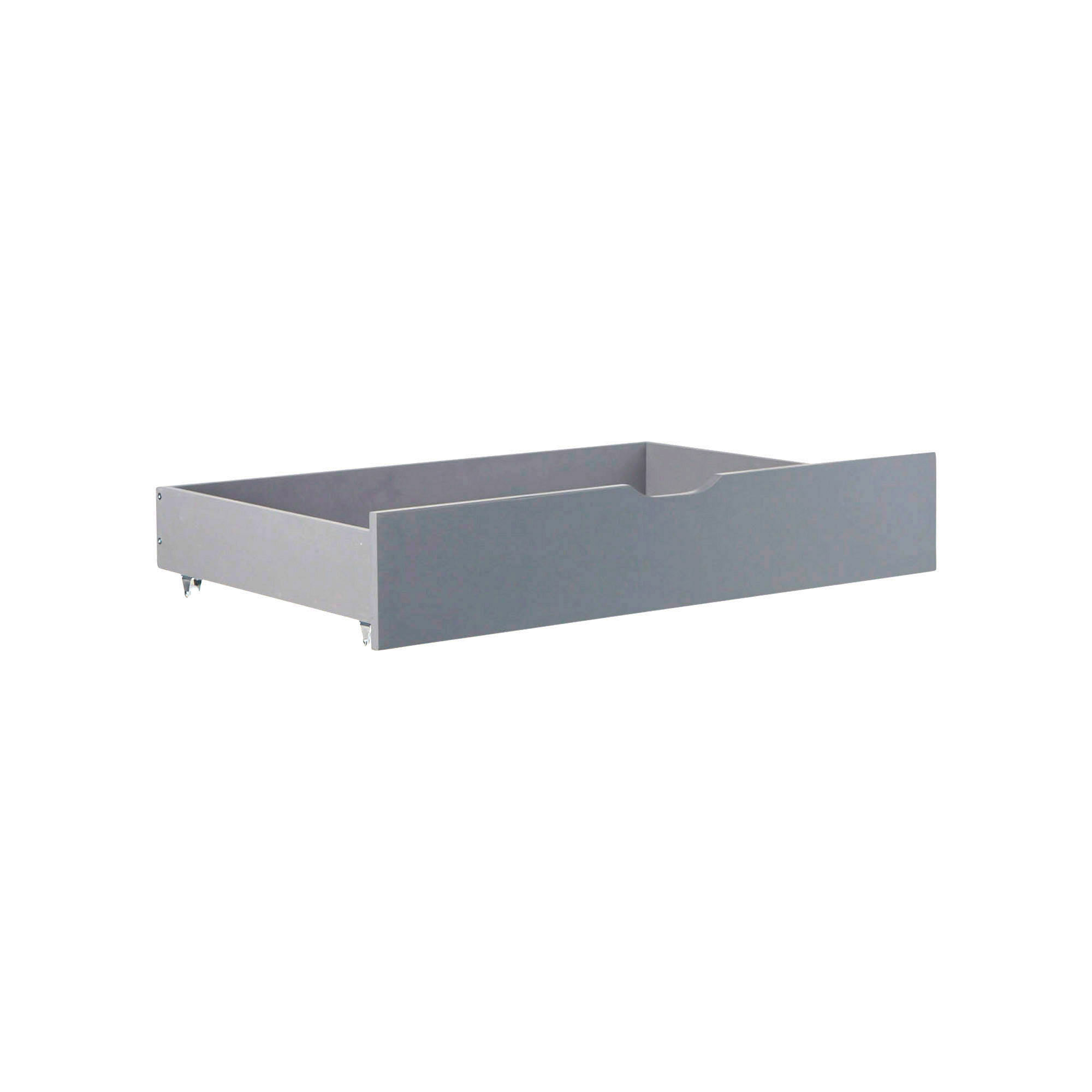Cot House Bed Grey White Bed Frame 90x200 cm with 2 Drawers