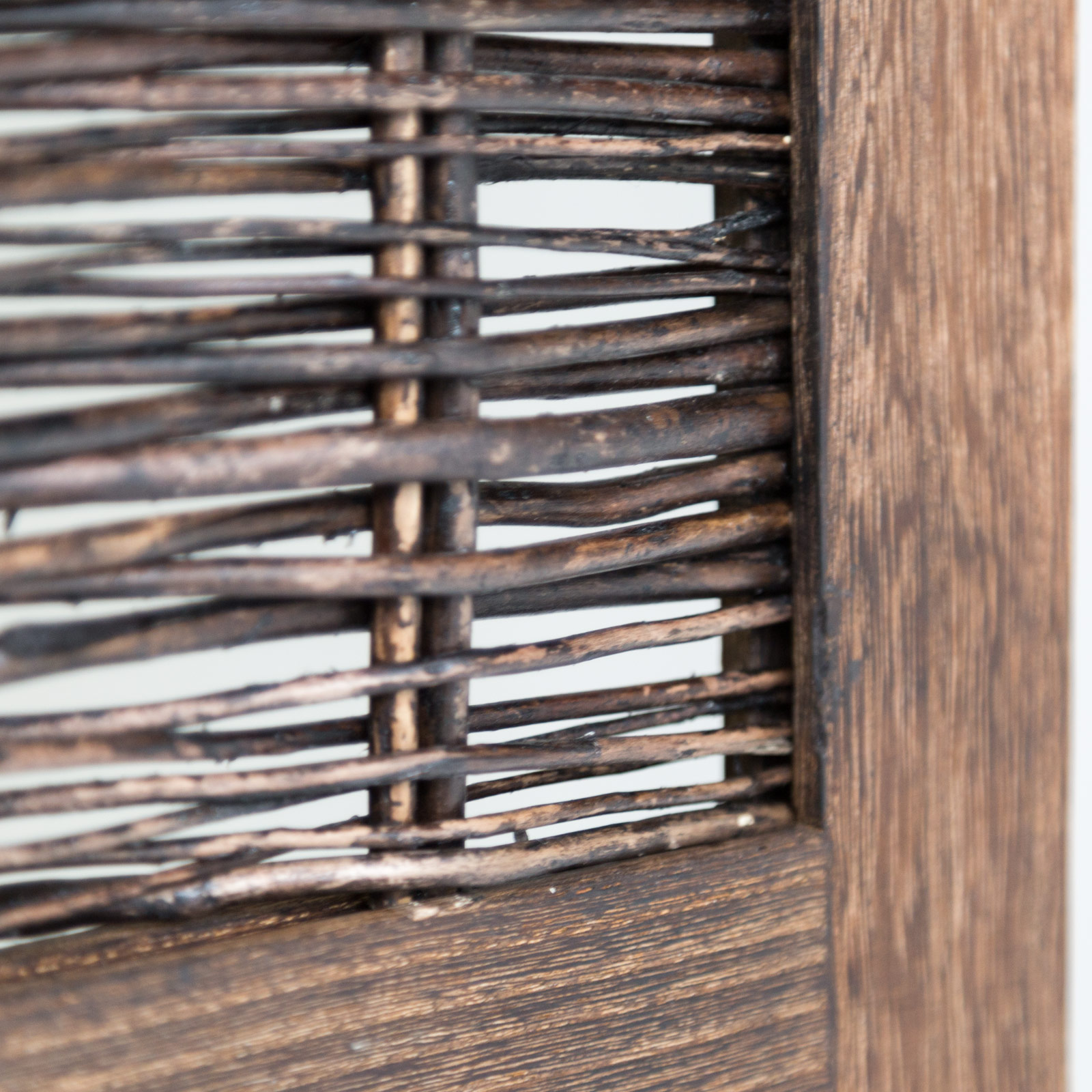 Paravent Brown Willow | 3-panel | Wood | Room Divider Partition Privacy Screen