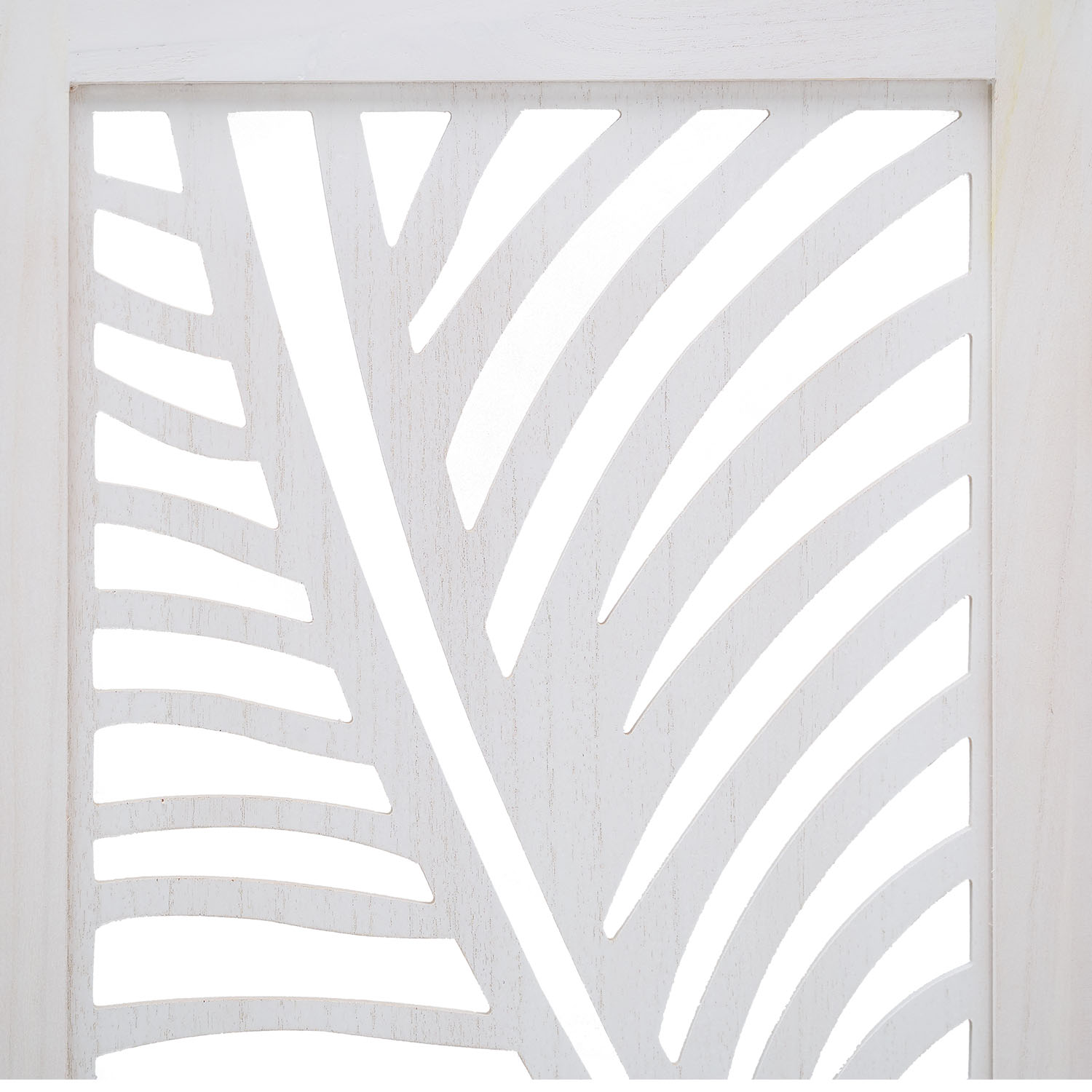 Paravent White Rattan-Style Decorations | 3-panel | Wood | Room Divider Partition Privacy Screen