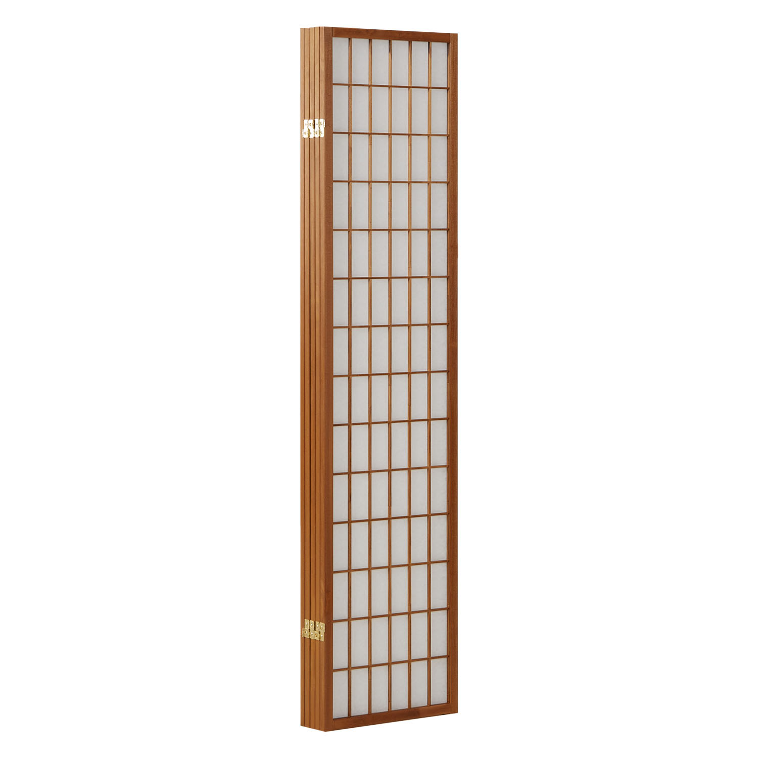 Paravent Light Brown Shoji Rice Paper White | 5-panel | Wood | Room Divider Partition Privacy Screen