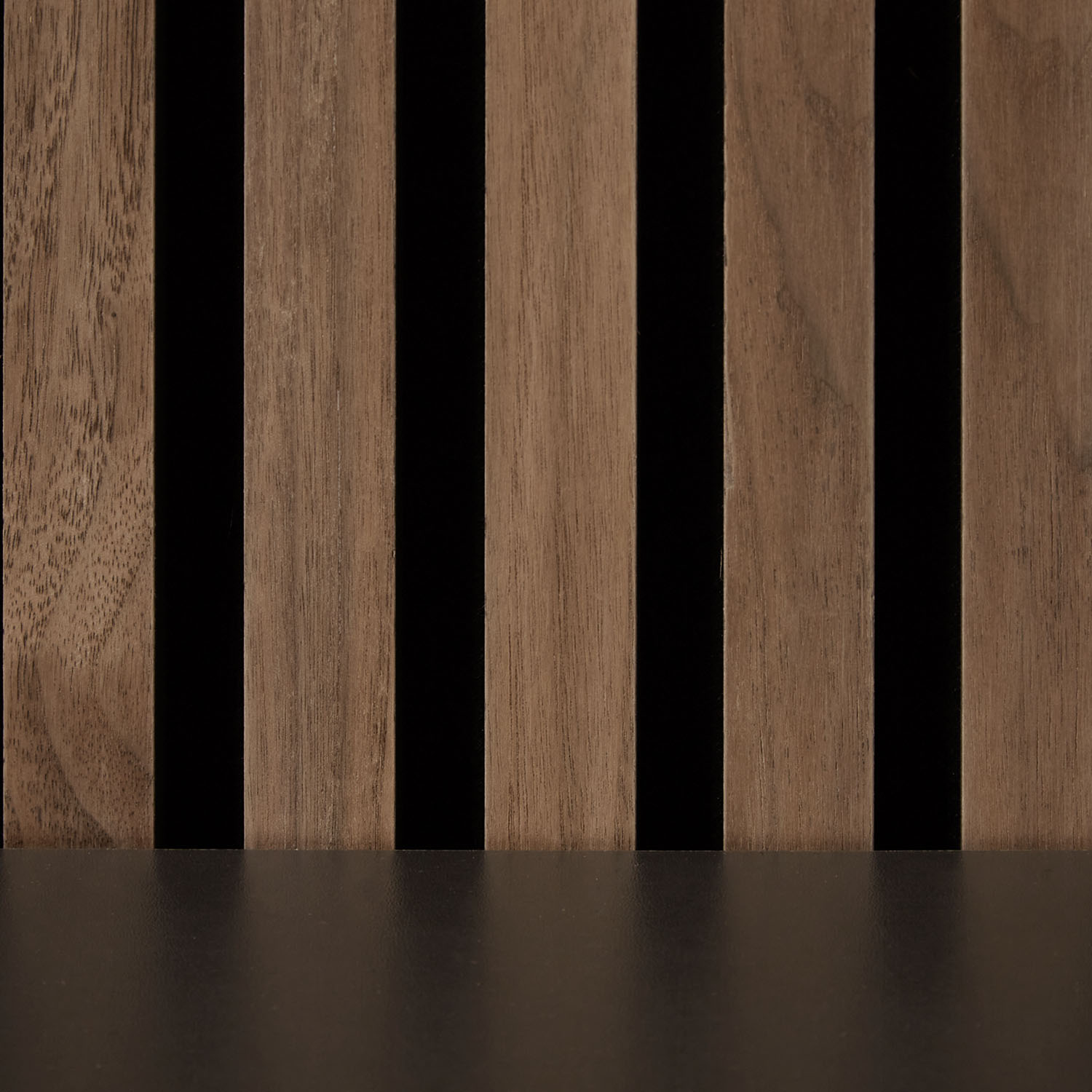 Acoustic Panels Wall Panels 60 x 60 cm Brown Walnut | Wood | 1 Piece | 3D Strips