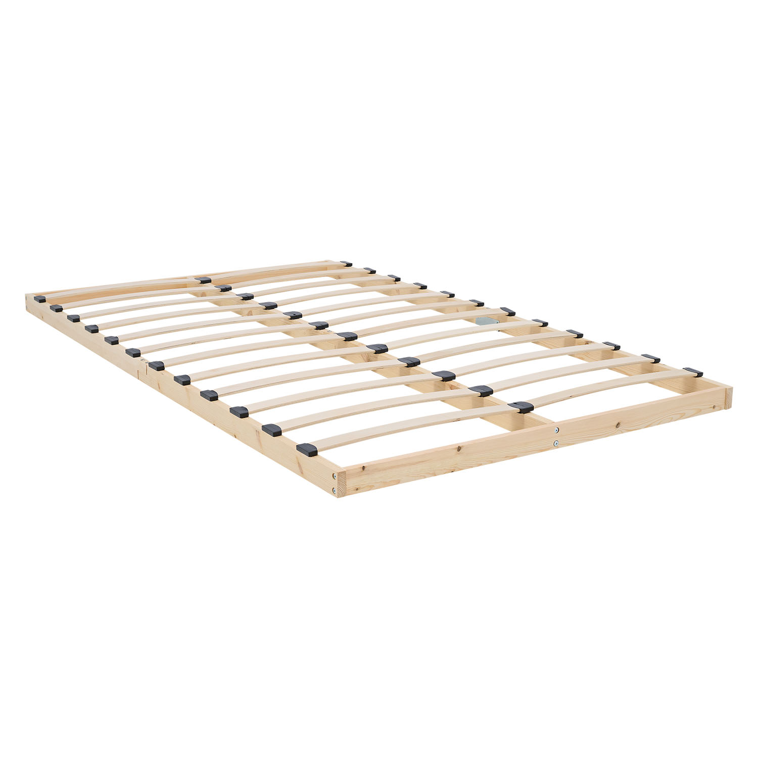 Comfort Bed 120x200 cm Natural | Senior Bed Height Adjustable with Slatted Frame | Double Bed | Wood