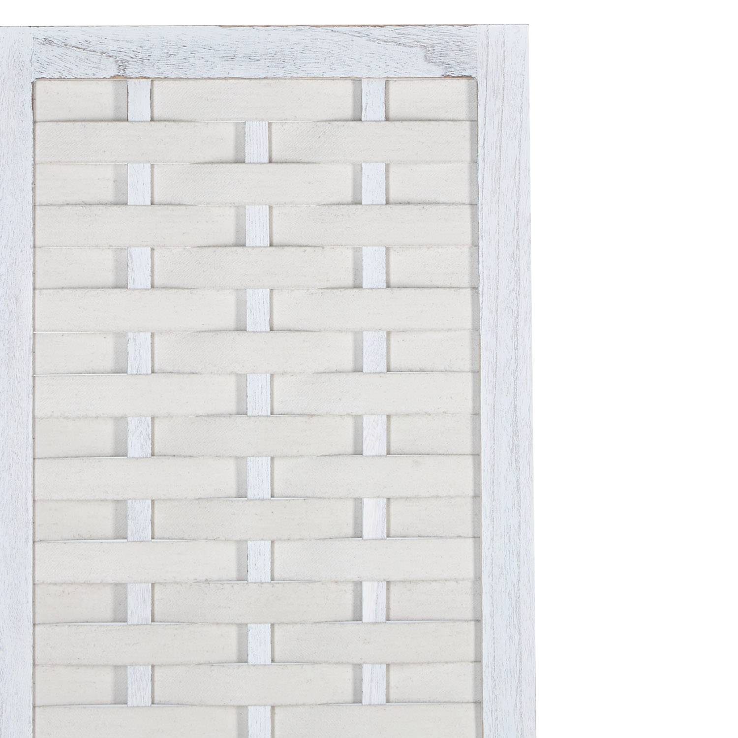 Paravent Natural Rattan-Style | 3-panel | Wood | Room Divider Partition Privacy Screen