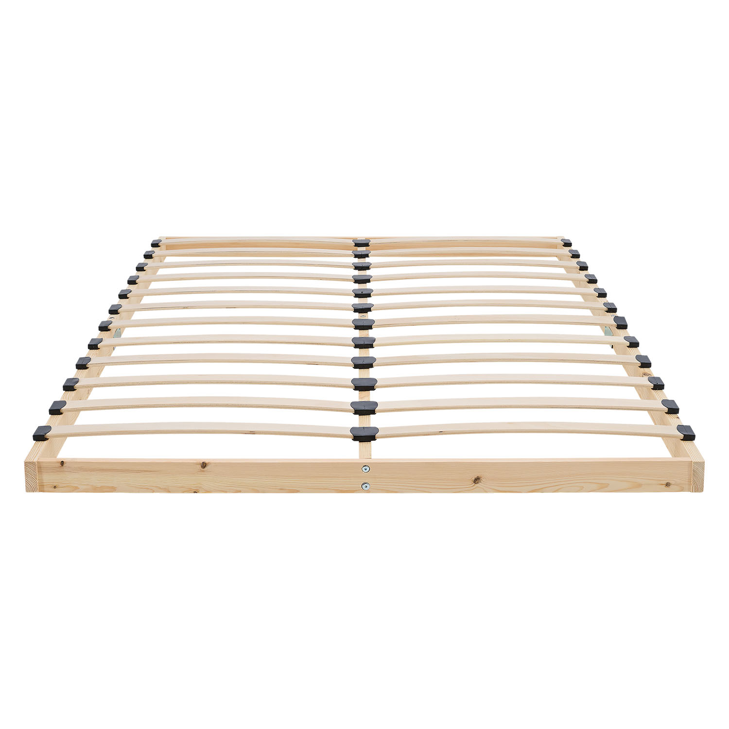 Comfort Bed 120x200 cm Natural | Senior Bed Height Adjustable with Slatted Frame | Double Bed | Wood