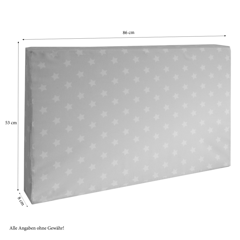 Seat cushion in a set of  2 Seat pad Seat cover cot grey 86x53