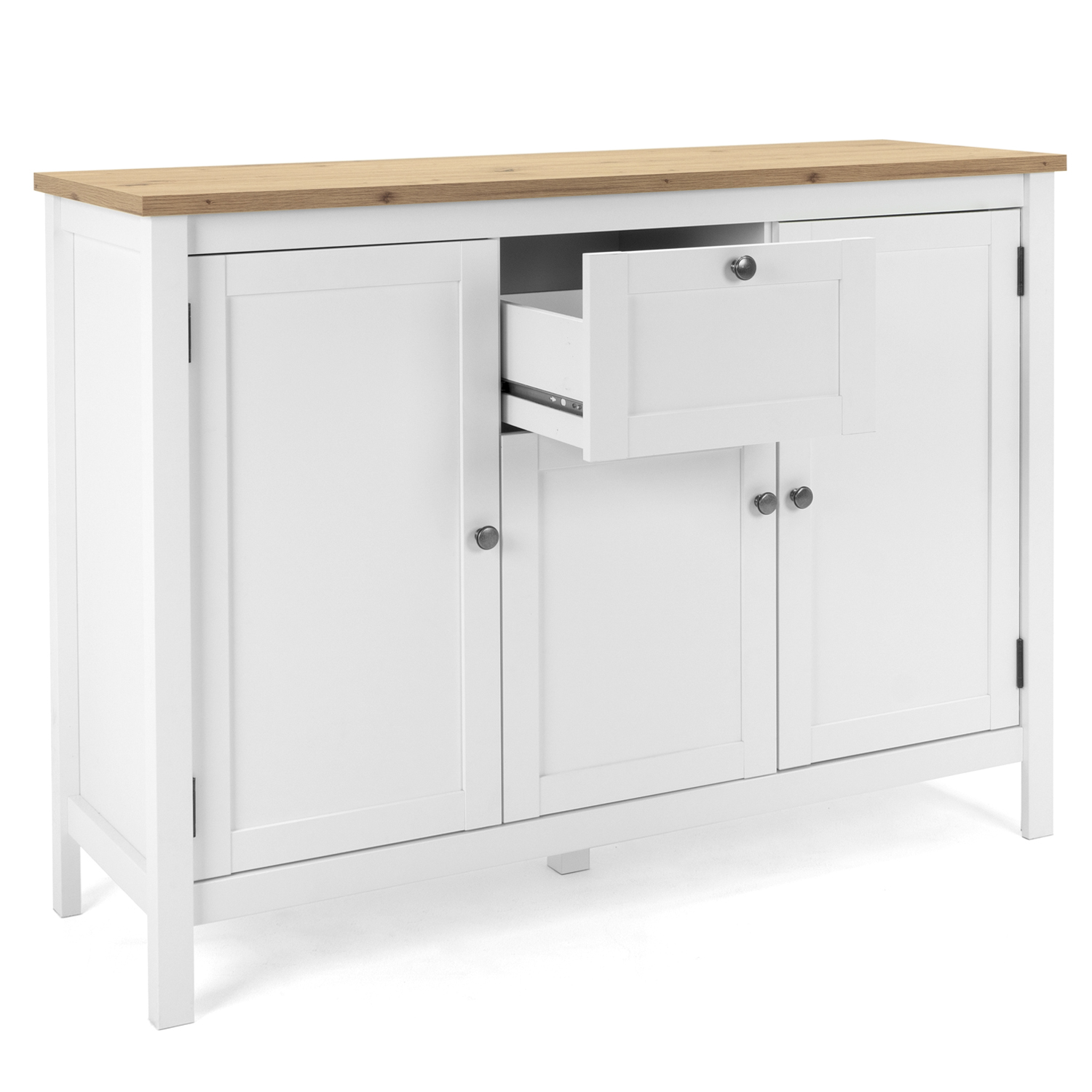 Sideboard chest of drawers living room cupboard wood white nature