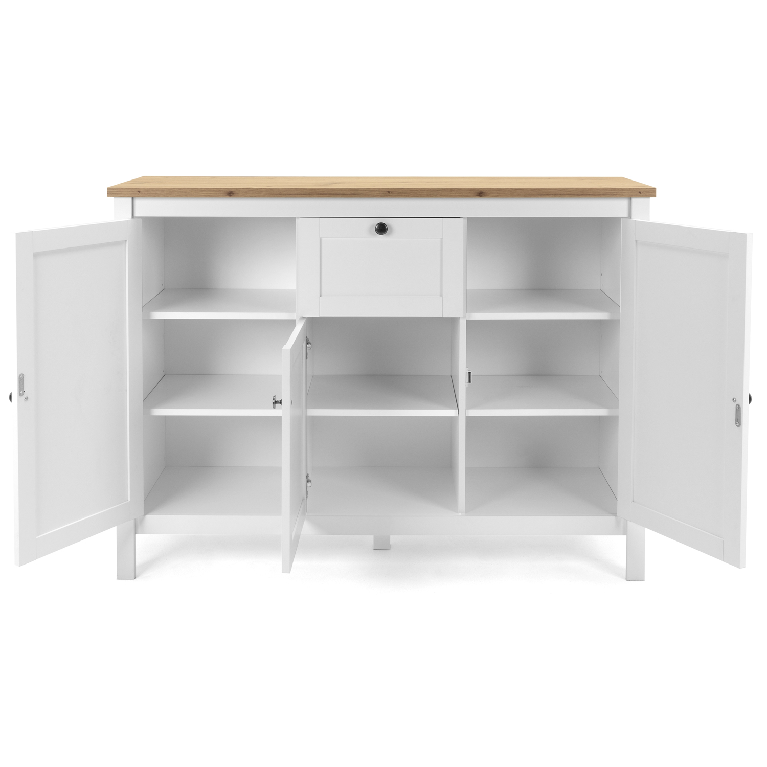 Sideboard chest of drawers living room cupboard wood white nature