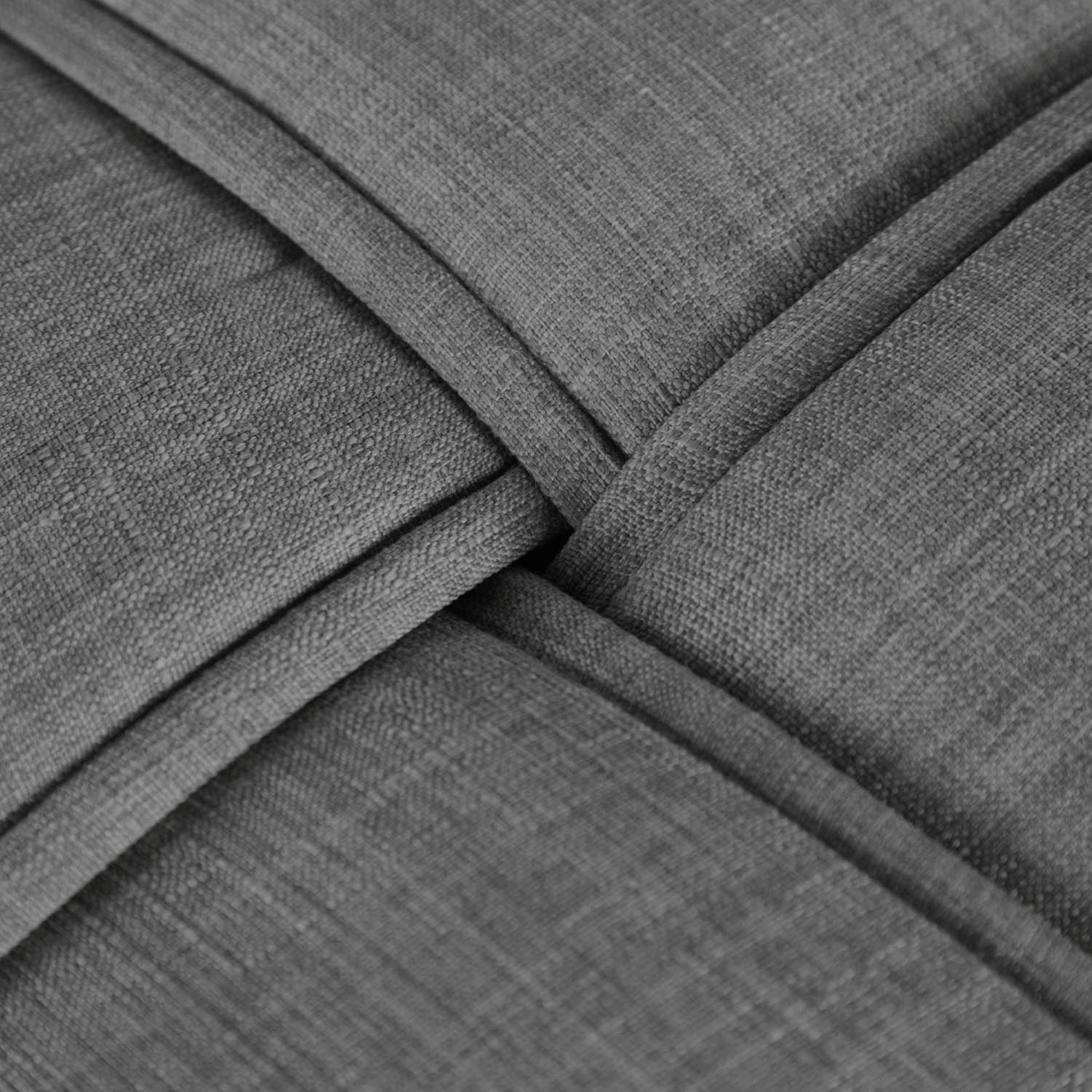 Bench Stool Grey 2 Seater Cube Seat Upholstered Stool Upholstery Chair