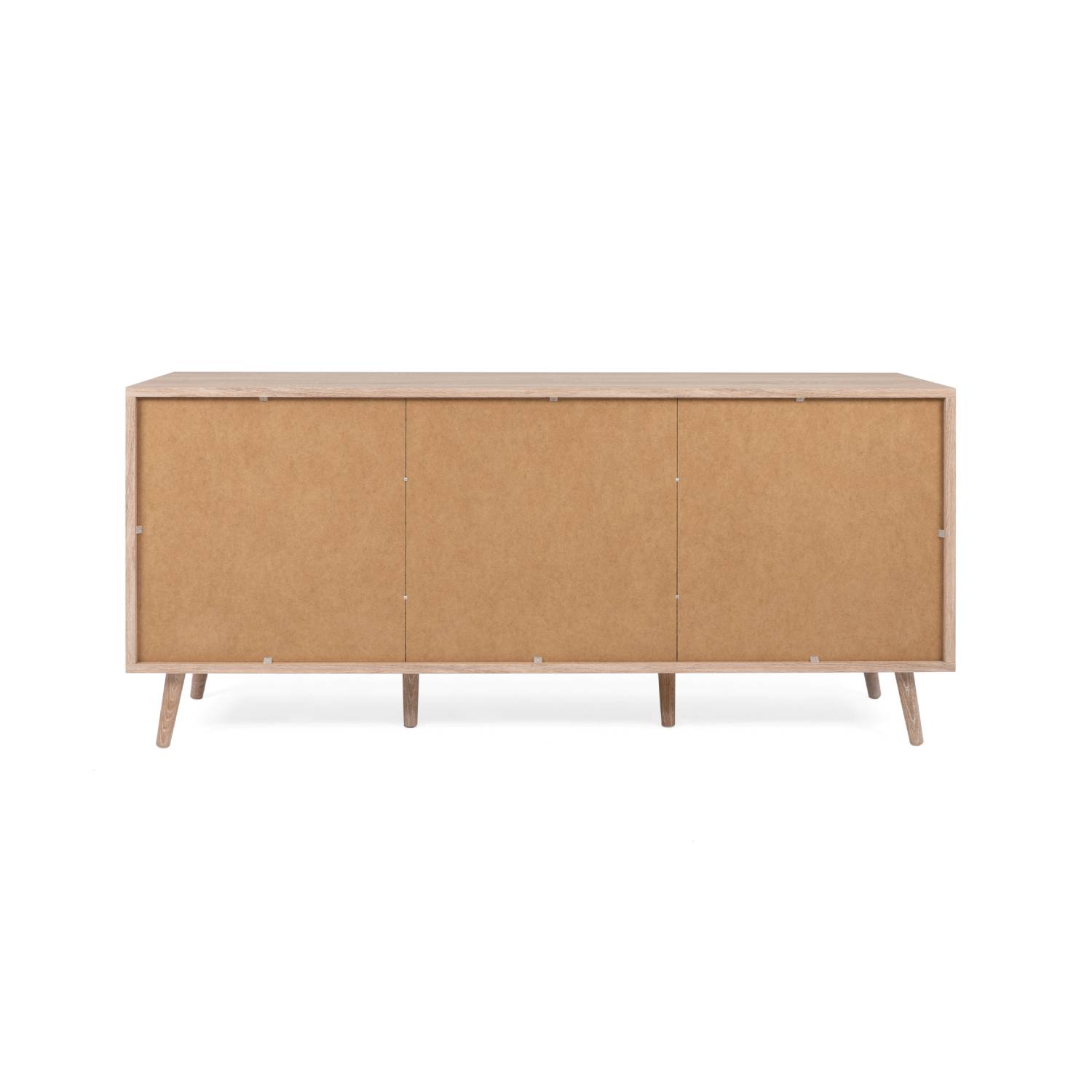 Sideboard Cabinet Cupboard Storage Solide Wood Rafia Brown