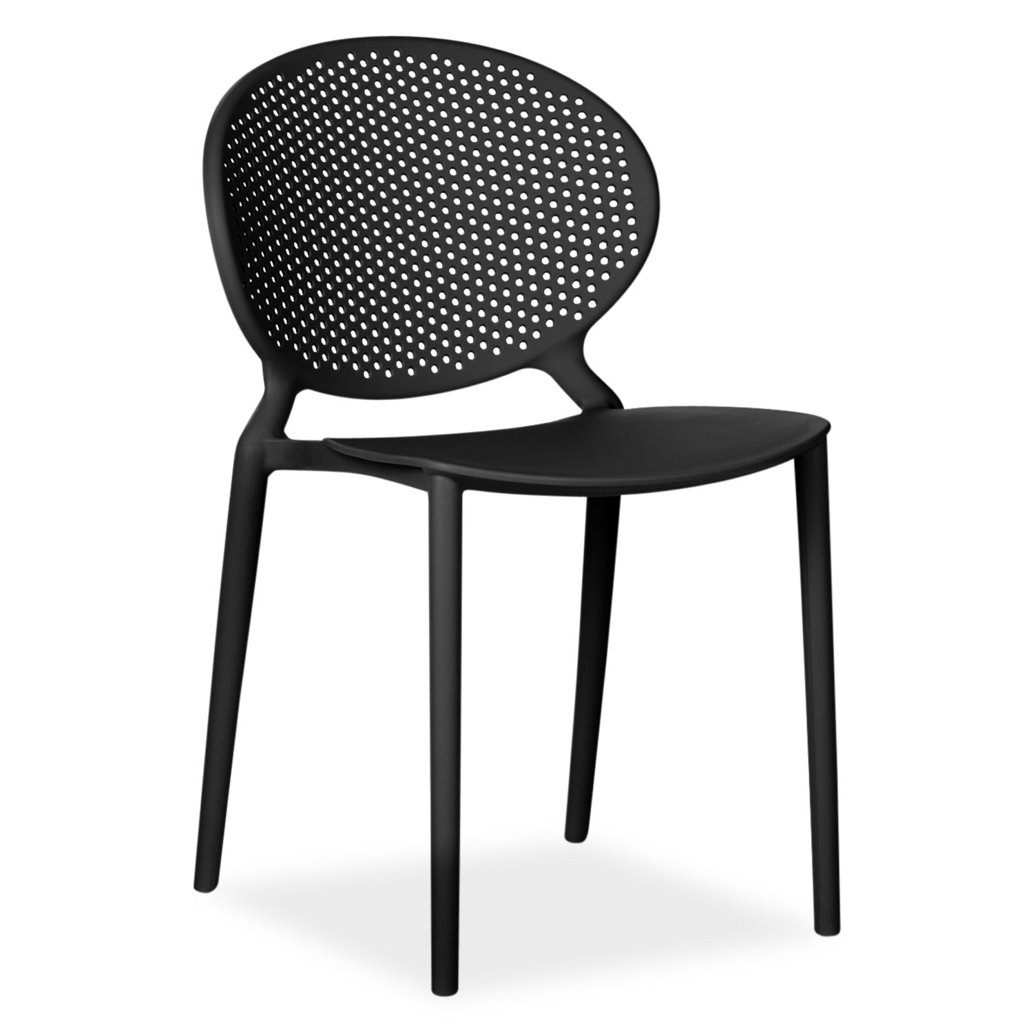 Modern Garden chair Set of 4 Camping chairs 5 different colours Outdoor chairs Plastic Stacking chairs Kitchen chairs