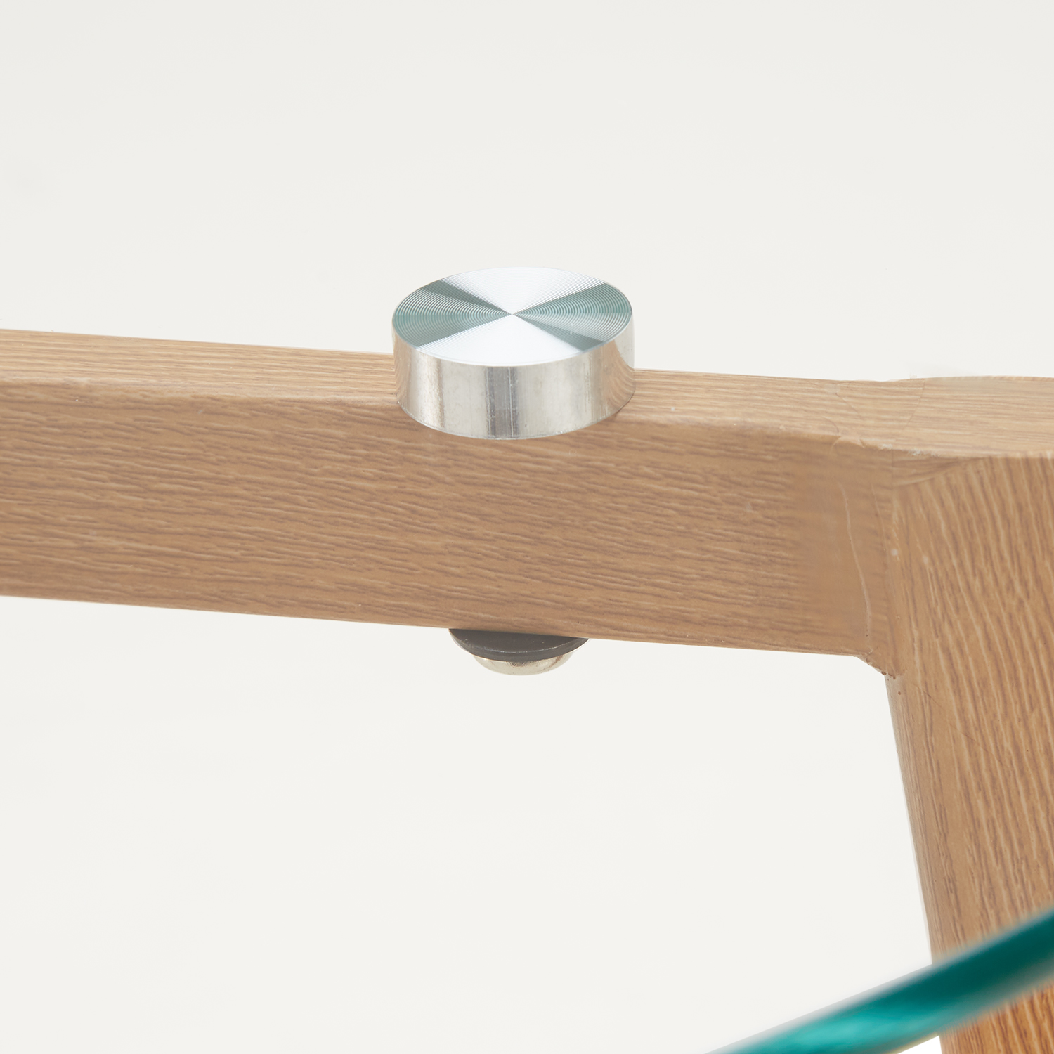 Round Coffee table Side table Set of 2 Living room tables Glass Cocktail table Small table