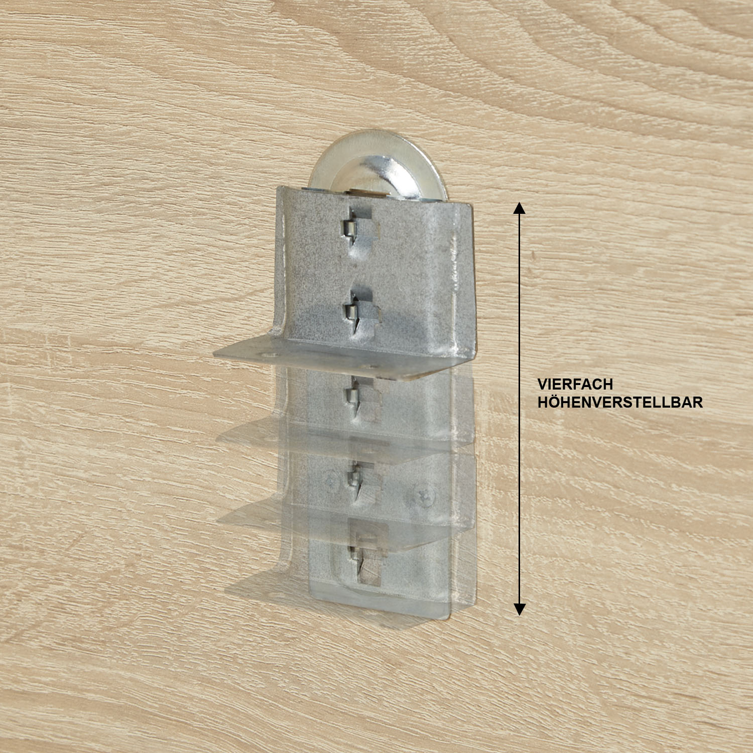 Comfort Bed 120x200 cm Natural | Senior Bed Height Adjustable with Slatted Frame | Double Bed | Wood