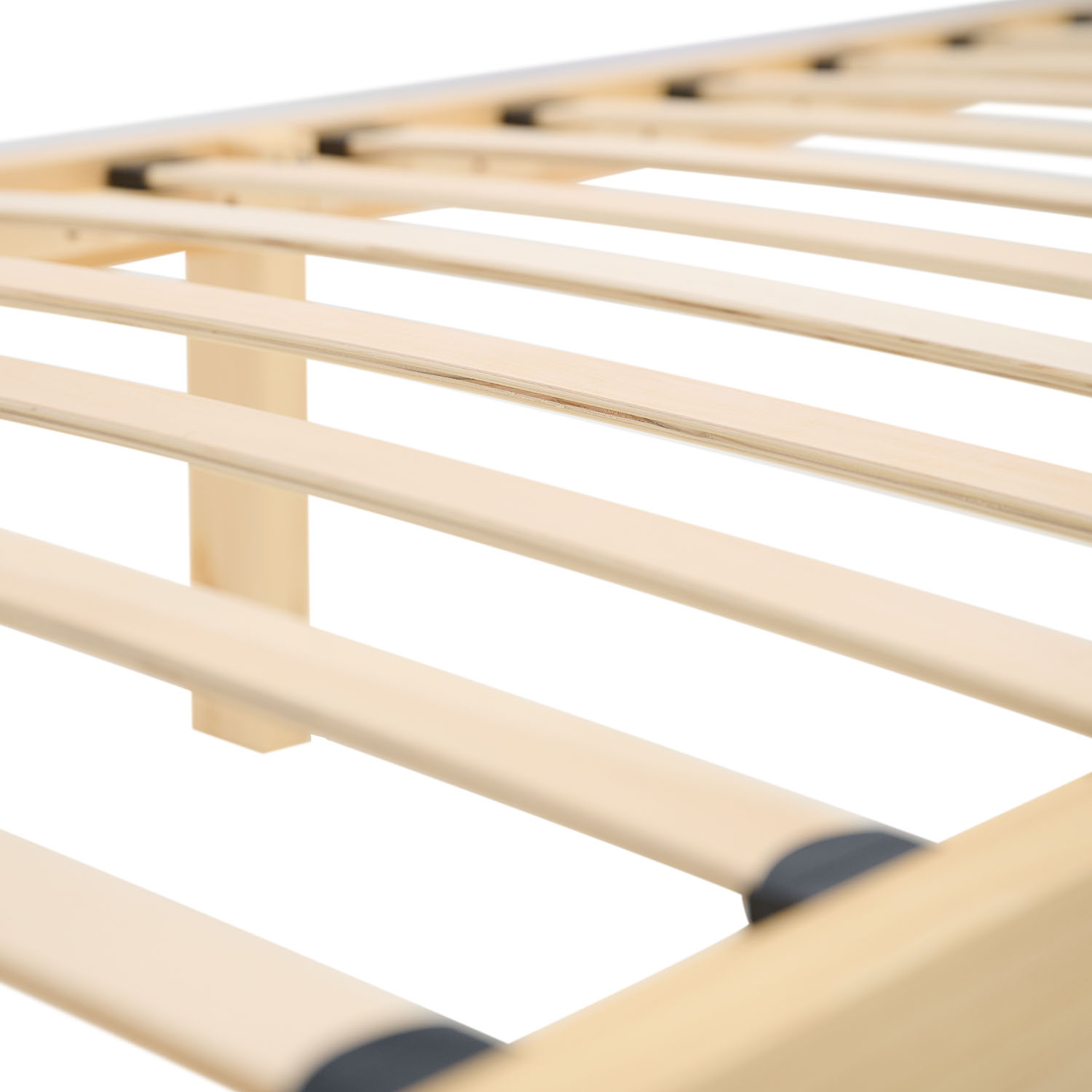 Bed frame 90x200 cm Wooden bed Untreated Single bed Solid wood Bed without headboard Guest bed Youth bed Mattress Slatted frame