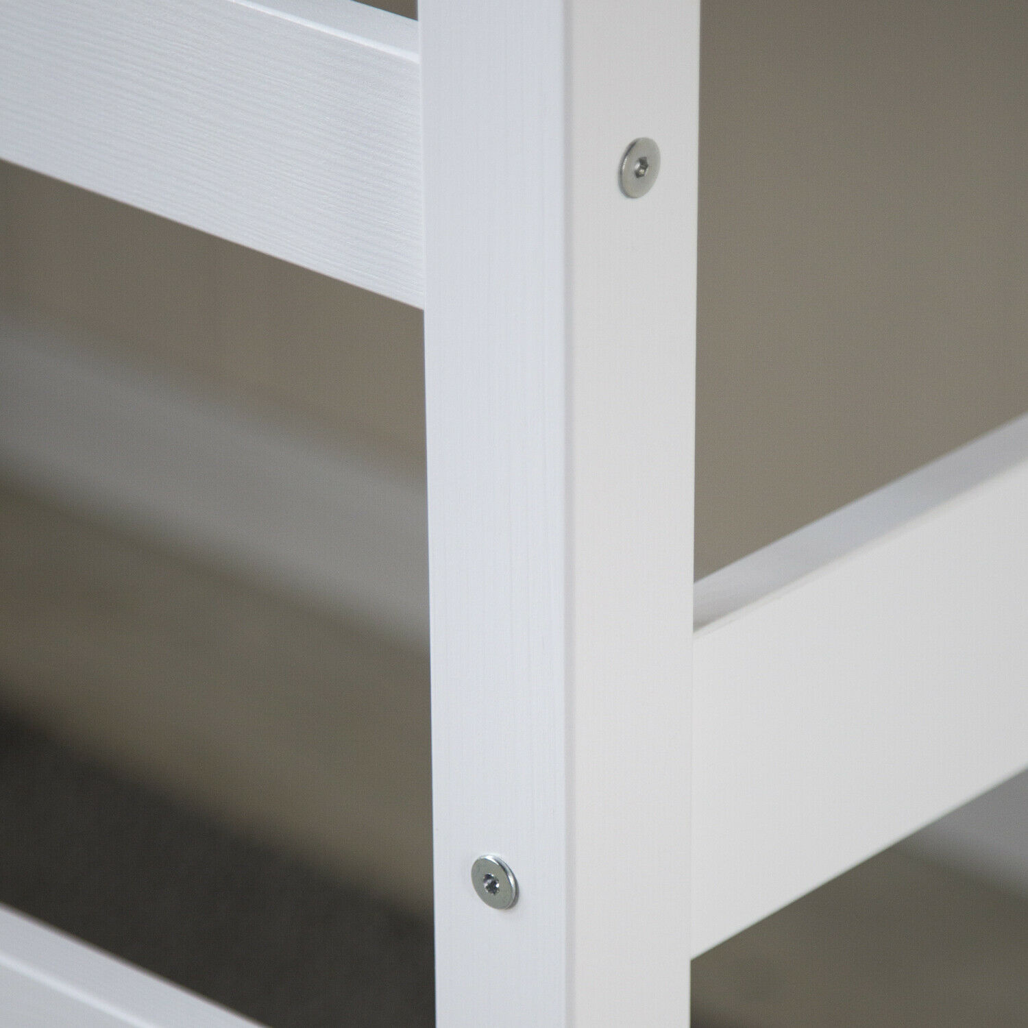 Loft Bed Kids 90x200 cm White | Ladder | Desk Included