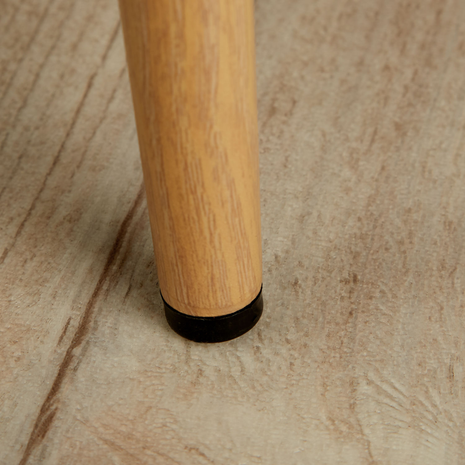 Dining set | 2-piece set upholstered chairs Lichtgrau without armrest | dining table white 80 x 80 cm