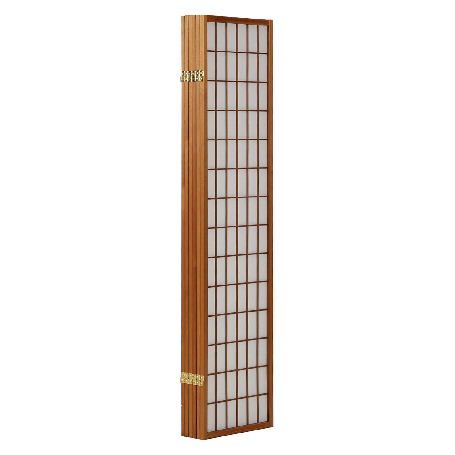 Paravent Light Brown Shoji Rice Paper White | 6-panel | Wood | Room Divider Partition Privacy Screen