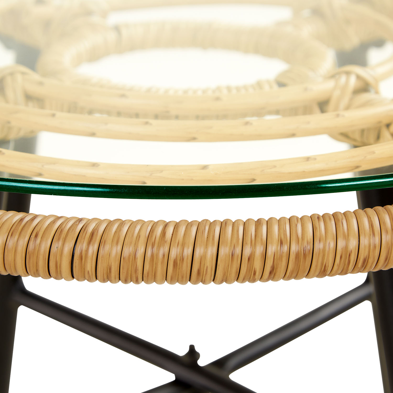Garden furniture set Garden table and 2 chairs Bistro set Natural Rattan Outdoor table and chairs Lounge chair Patio set