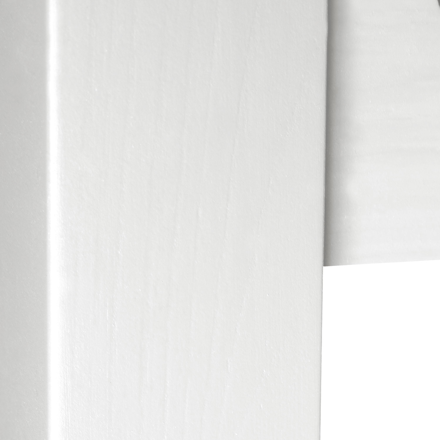 Lit palette 140x200 cm Lit en bois massif Meubles en Palette Lit Futon Blanc