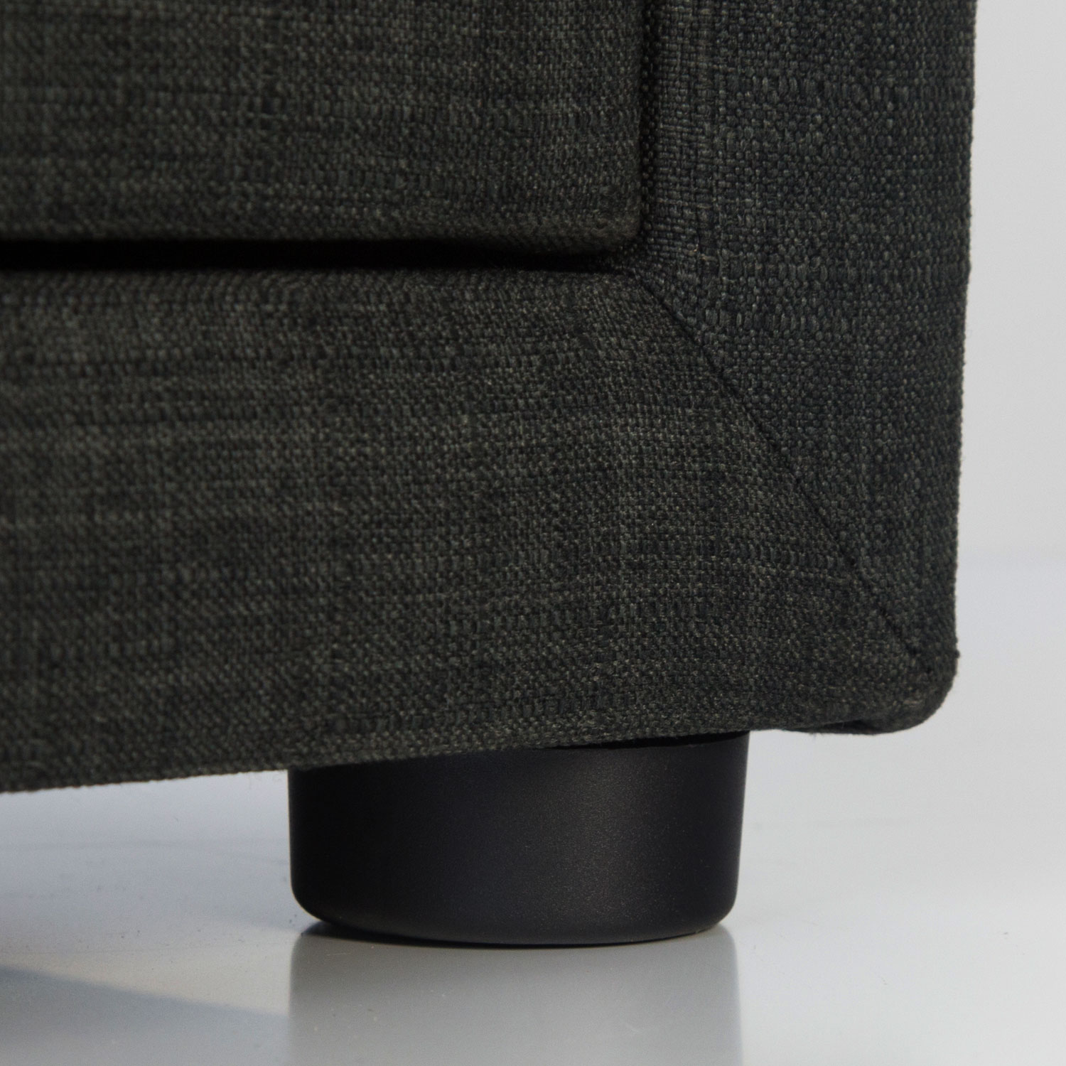 Bedside table nightstand bedroom night chest drawers side table grey fabric