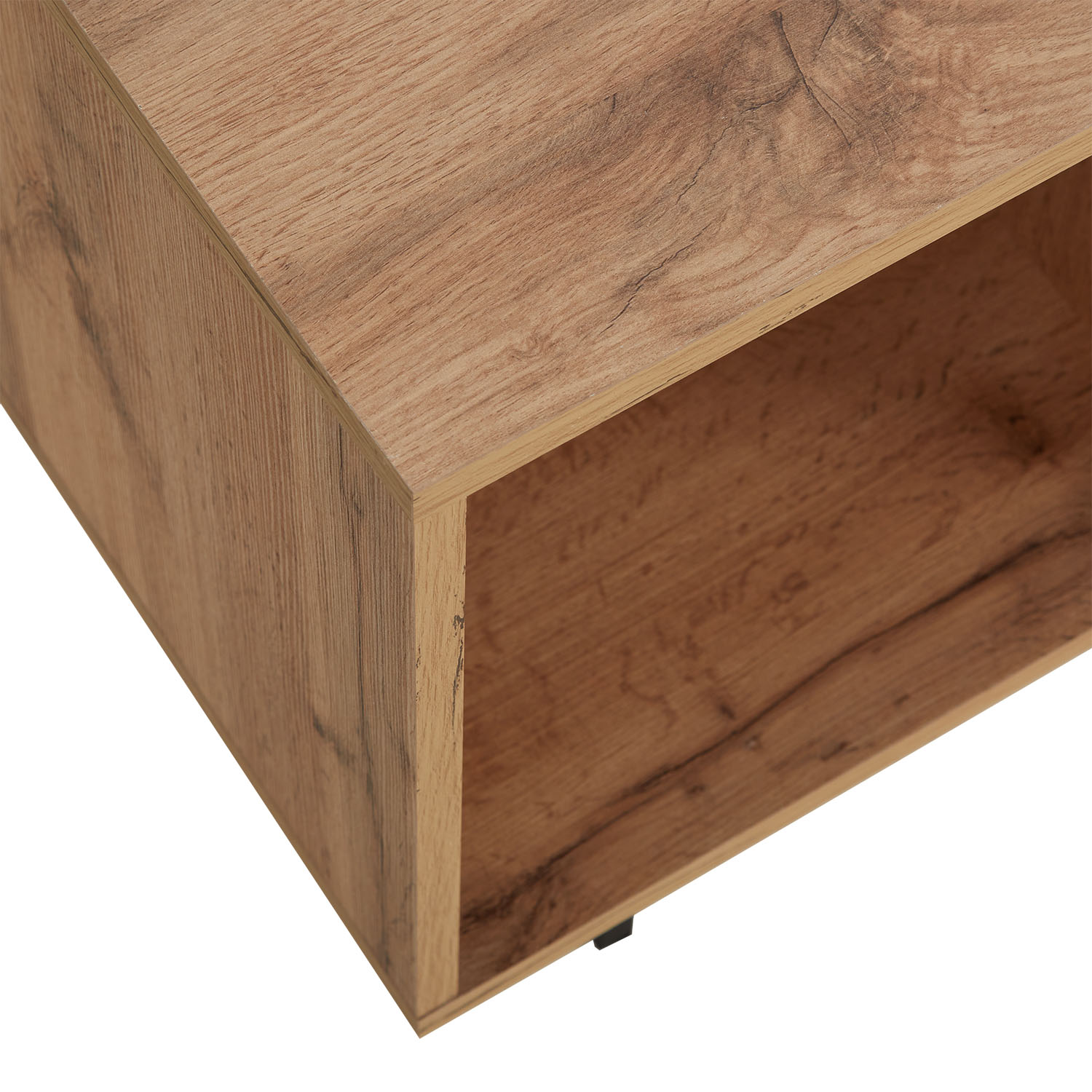 TV Board 140x35,5 cm Wood Oak TV Cabinet Lowboard Sideboard TV Bench Industrial Style