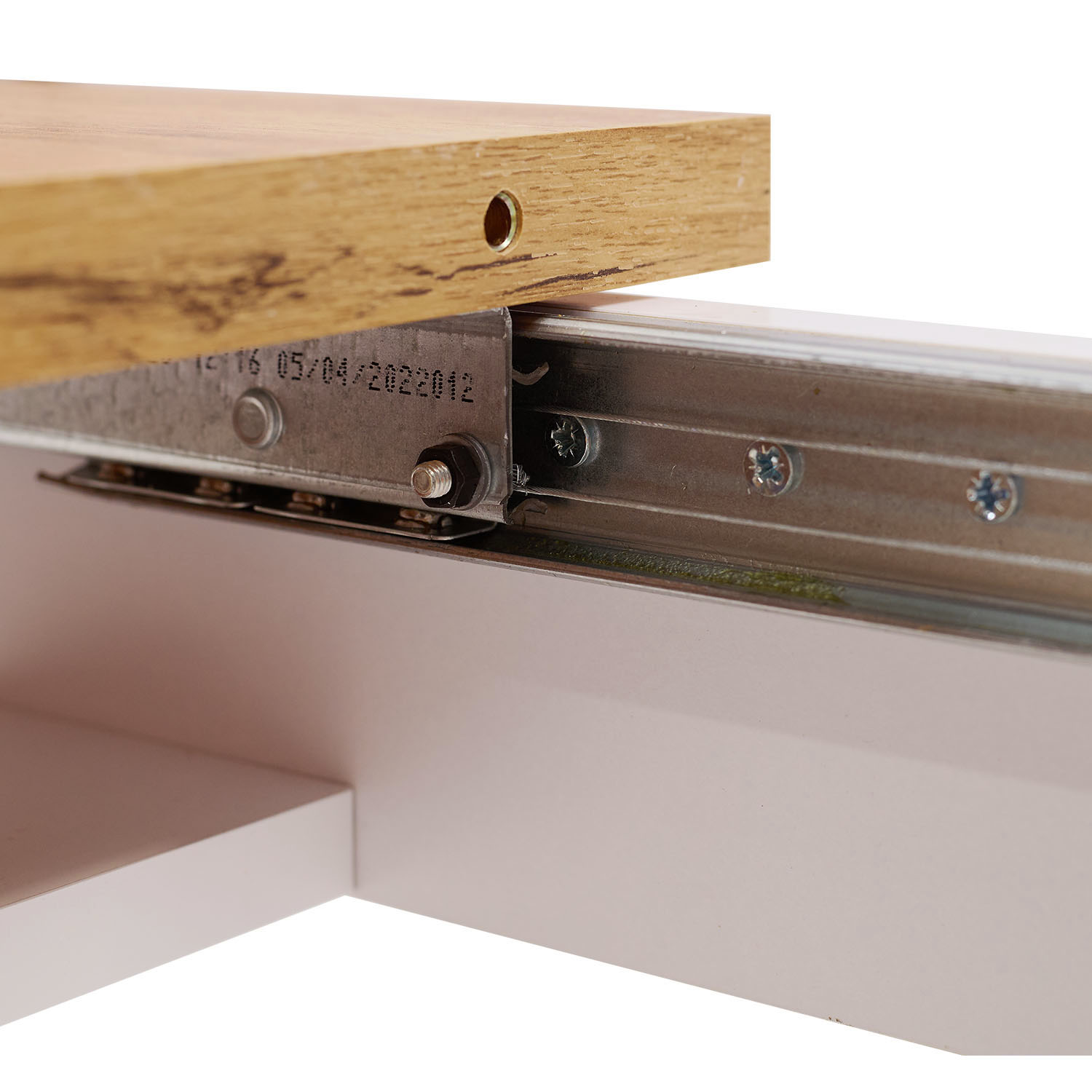 Modern Dining Table Kitchen Table White Wooden Table 135x86 cm Wotan Oak 8 Seater Extendable