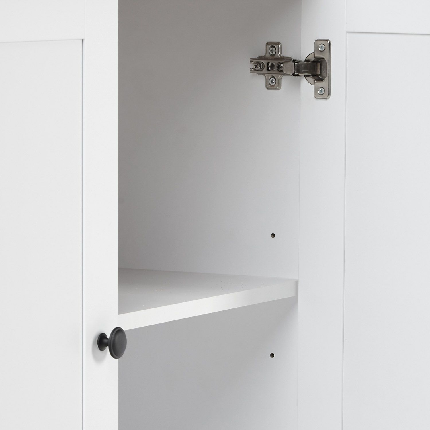Chest of Drawers Sideboard Oak Matt White Wood Solid Cupboard Highboard