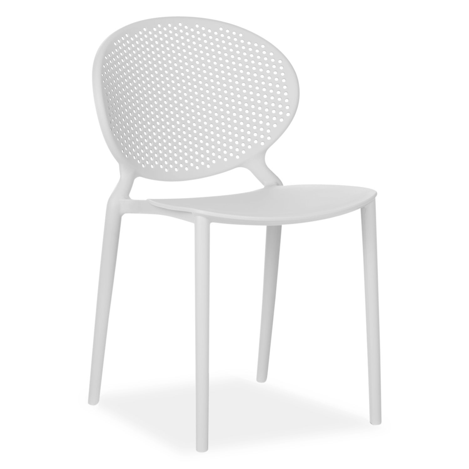 Modern Garden chair Set of 4 Camping chairs 5 different colours Outdoor chairs Plastic Stacking chairs Kitchen chairs