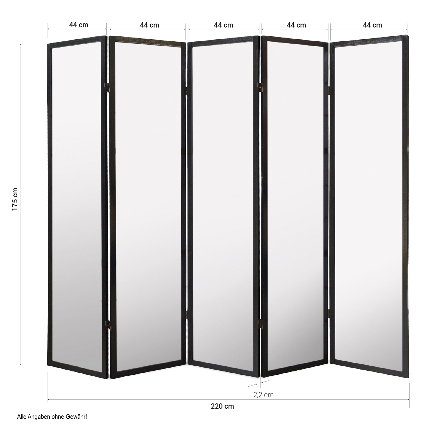 Shoji-Style Natural 5-Panel Screen – Room Divider & Privacy Screen with Rice Paper