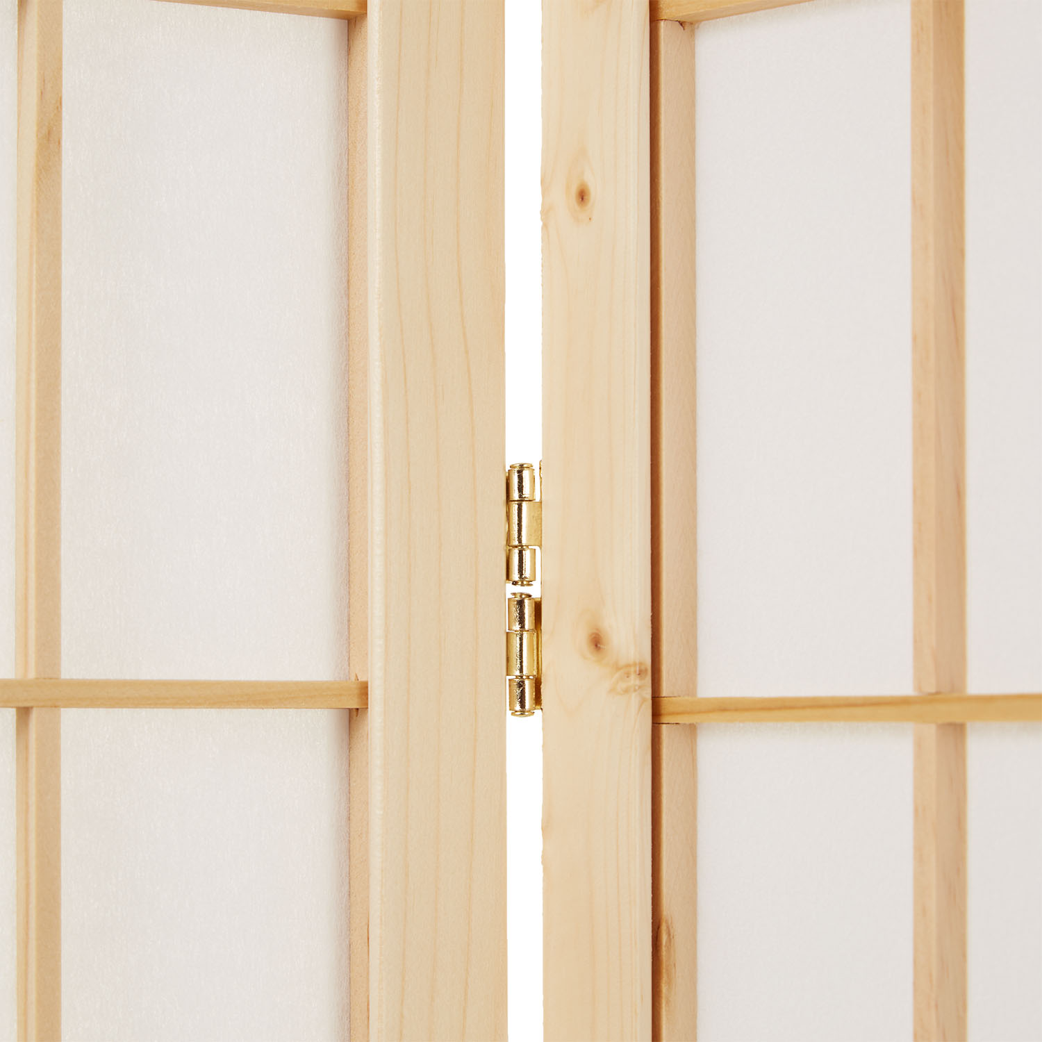 Paravent Natural Shoji Rice Paper White | 5-panel | Wood | Room Divider Partition Privacy Screen