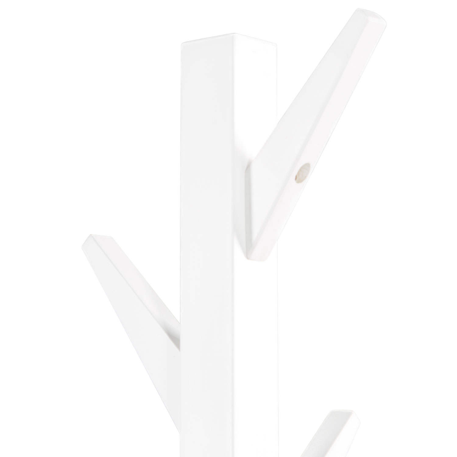 Coat stand 10 hooks white wooden wardrobe clothes rack garment rack clothing rack