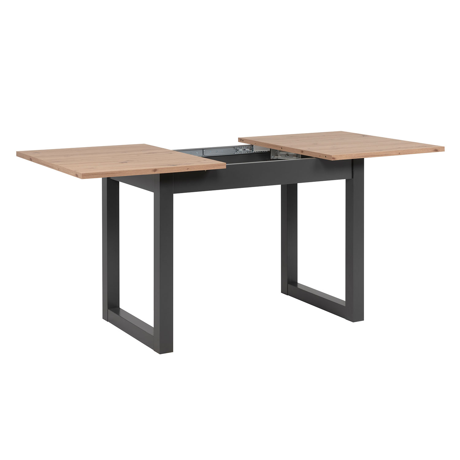Extendable Dining Table 120x80 cm Kitchen Table Wooden Table Industrial Style Living Room Table