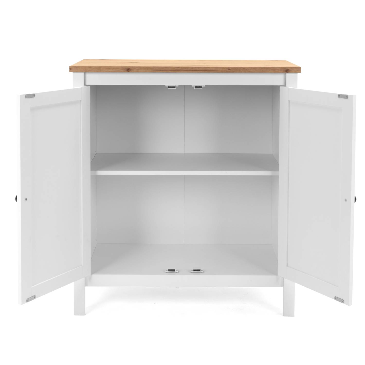 Sideboard Chest of Drawers Living Room Cupboard Cabinet Wood White Nature