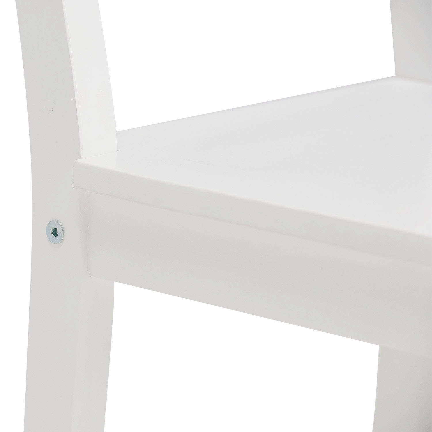 Dining set | 4-piece set chairs white | country style | wooden dining table 108 x 65 cm