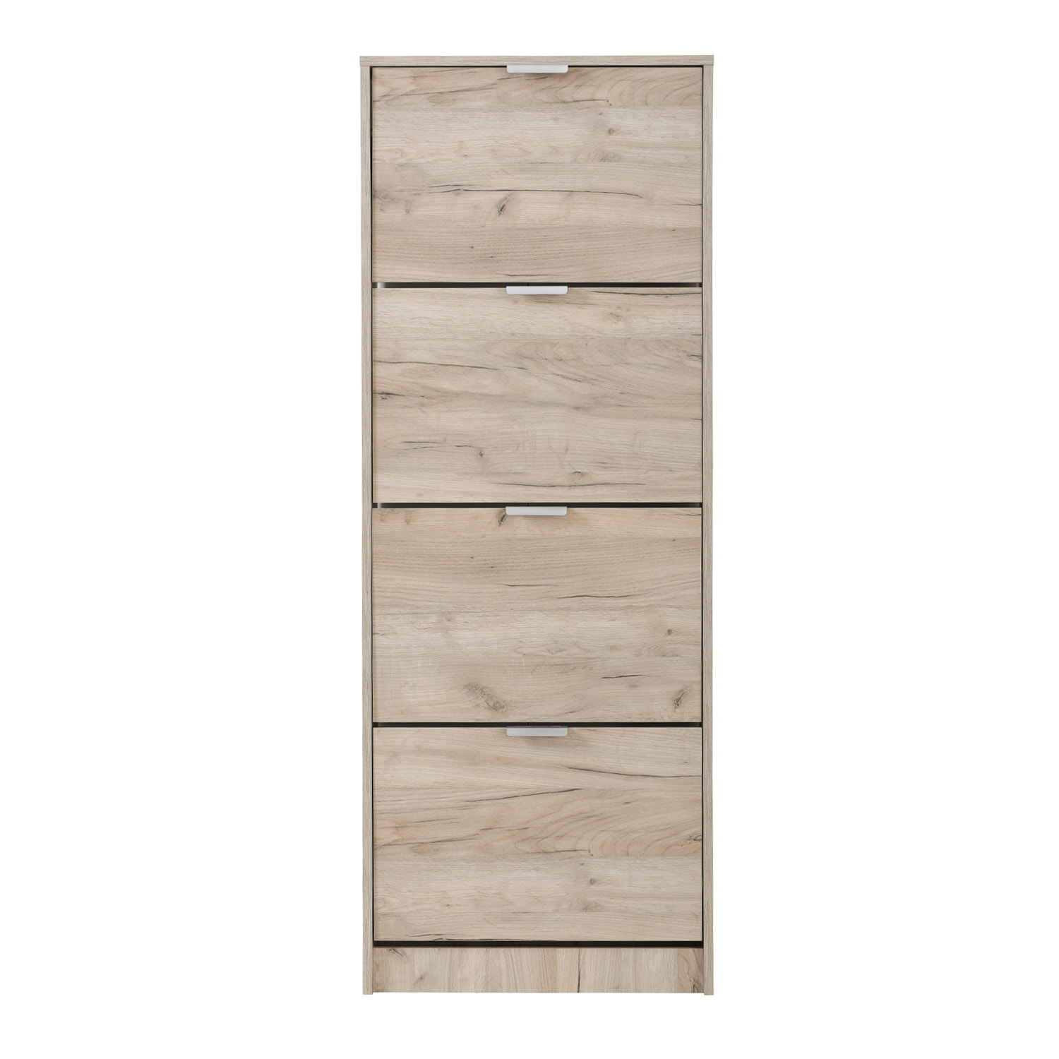 Shoe Rack Shoe Storage Shoe Cabinet Shoe Cupboard Wooden Grey Oak 4 Tier Shoe Tipper