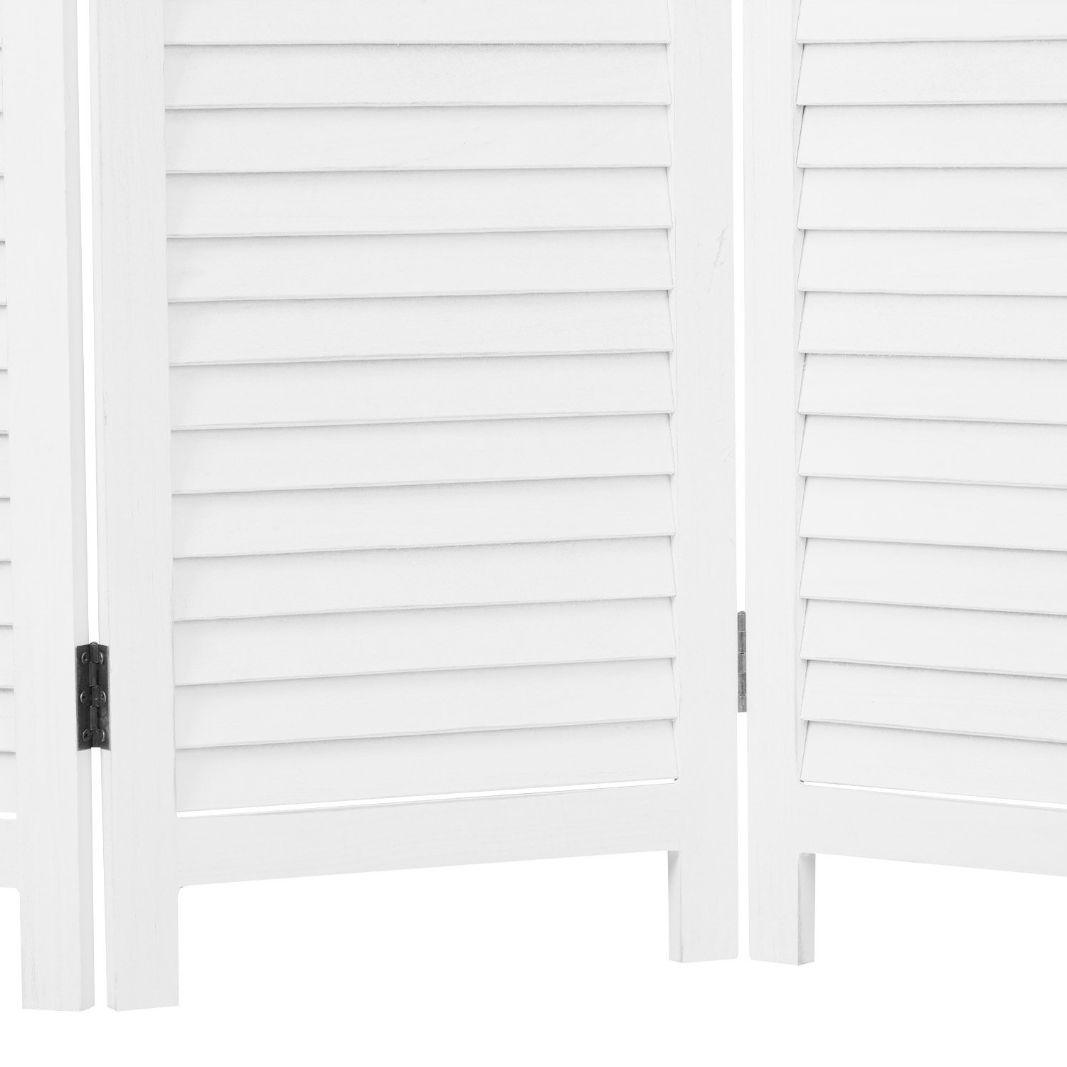 Paravent White Rattan-Style Decorations | 3-panel | Wood | Room Divider Partition Privacy Screen