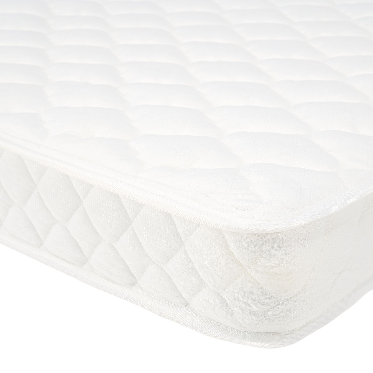 90x200 cm Spring Mattress Medium Firm (H3) – Bonnell Open Coil Single Mattress with White Fabric Cover