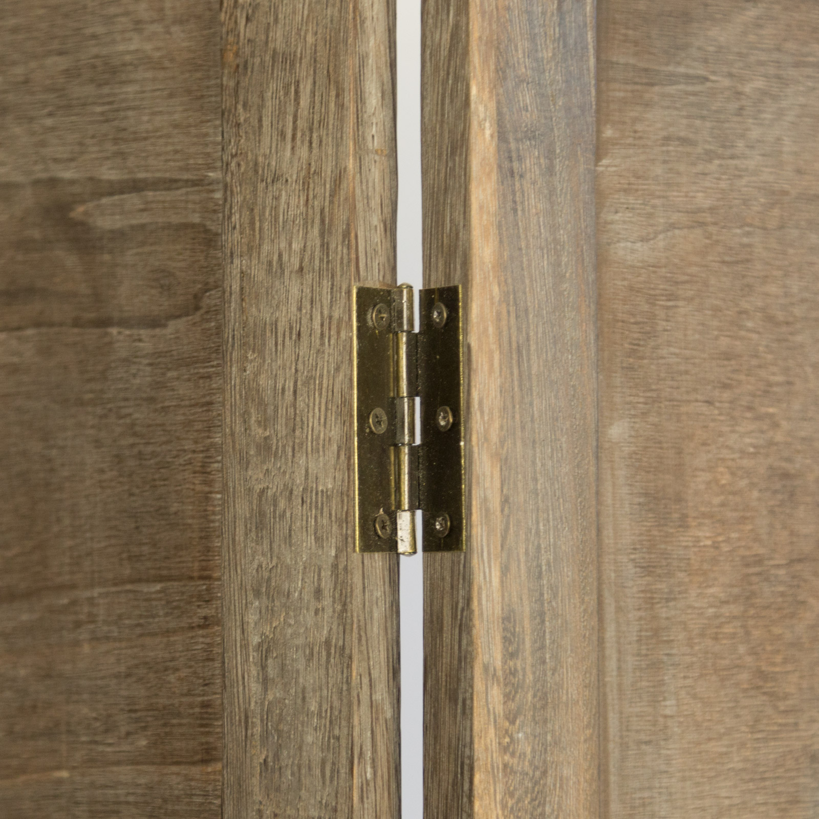 Paravent Raumteiler 4 teilig Holz Trennwand Sichtschutz Braun