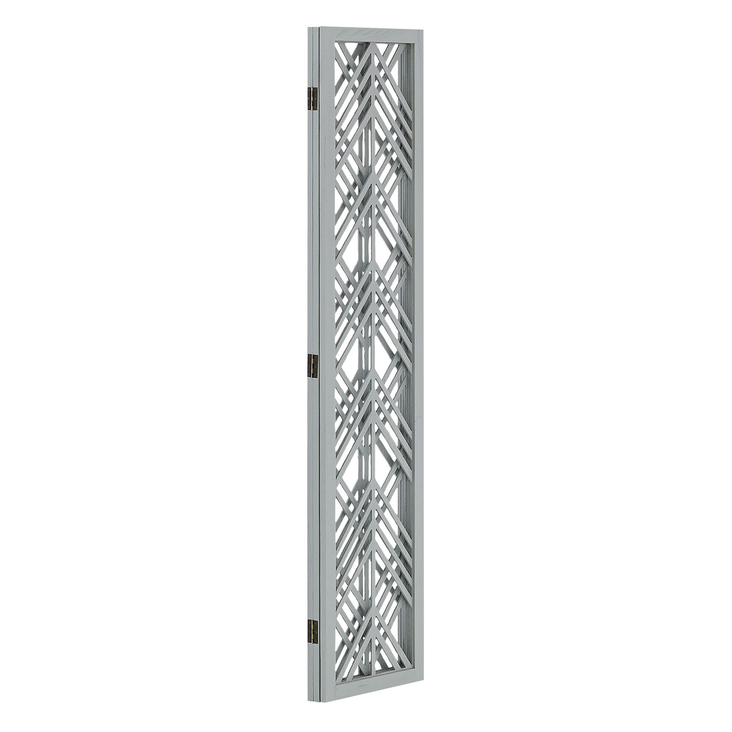 Paravent Grey | 3-panel | Wood | Room Divider Partition Privacy Screen